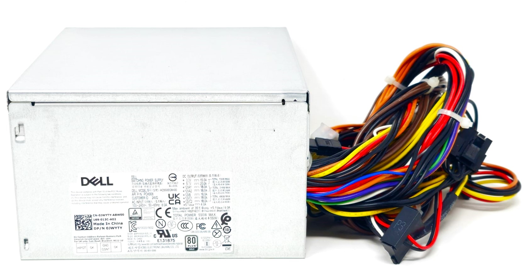 0VMT9 - 550W Power Supply for Alienware Aurora R10 R11 R12 Precision 3630 3640 0VMT9 - 550W Power Supply for Alienware Aurora R10 R11 R12 Precision 3630 3640