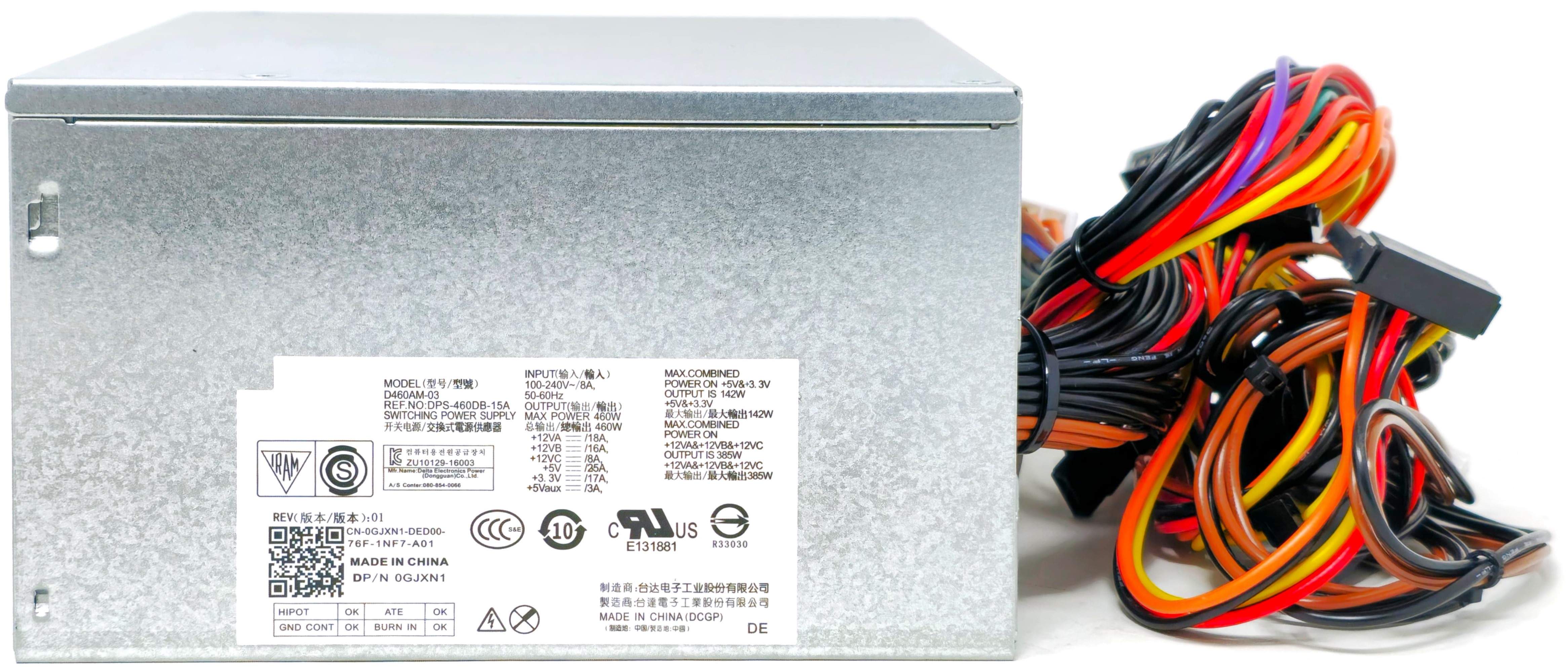 D460EM-00 - 460W Power Supply Compatible with XPS 8910 + Micro SATA + 8-Pin (6+2) + Extended 12V Cable D460EM-00 - 460W Power Supply Compatible with XPS 8910 + Micro SATA + 8-Pin (6+2) + Extended 12V Cable