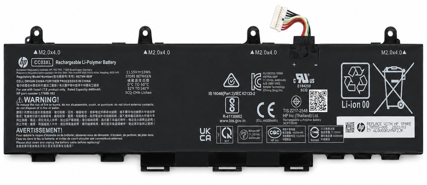 HP L77608-1C1 - 3-Cell CC03XL CC03 Battery for HP EliteBook 830 835 840 845 G7 G8