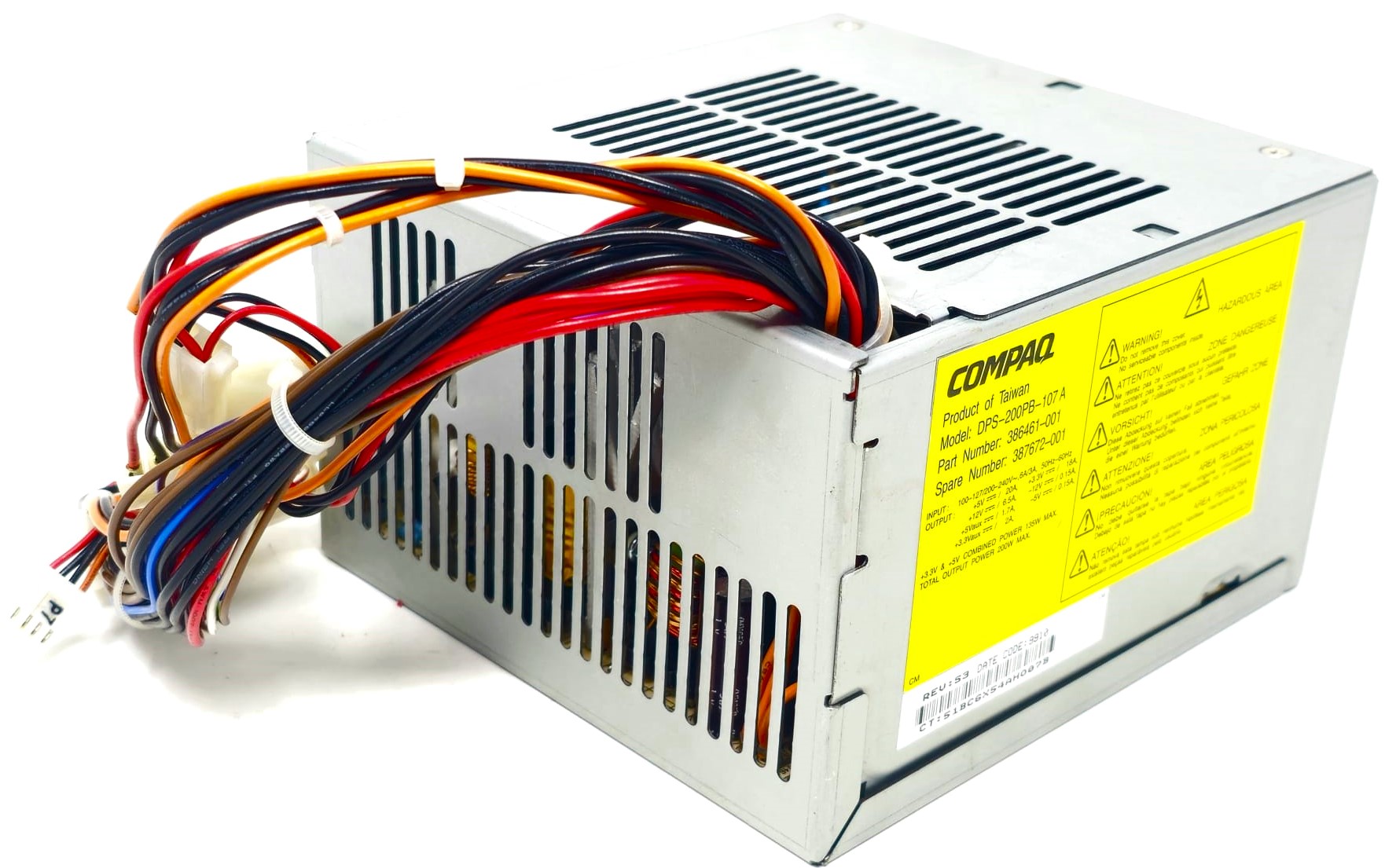 HP DPS-200PB-107 A - 200W Power Supply for Compaq Computers