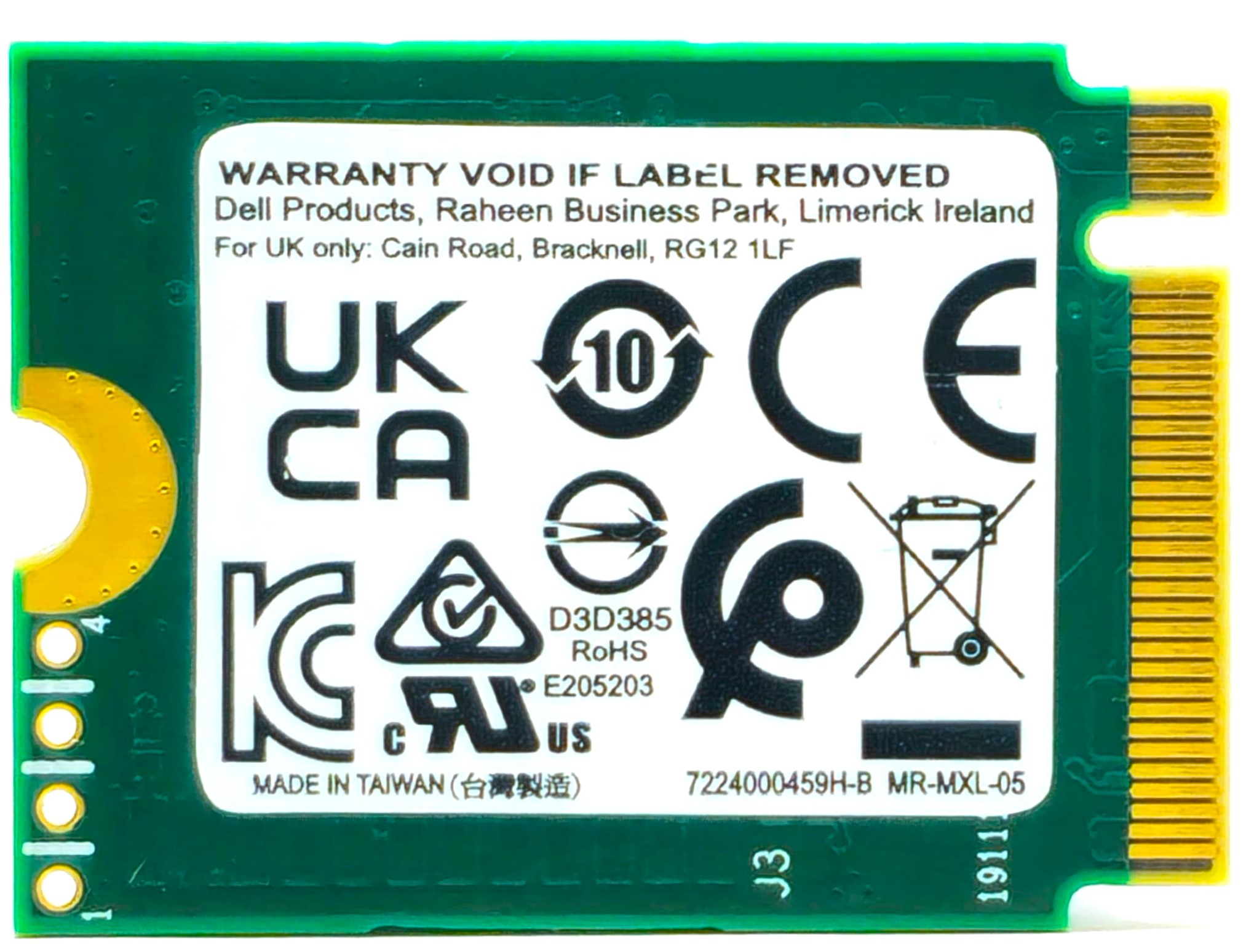 R3CDK - 128GB PCIe NVMe M.2 2230 Gen3x4 Solid State SSD Drive