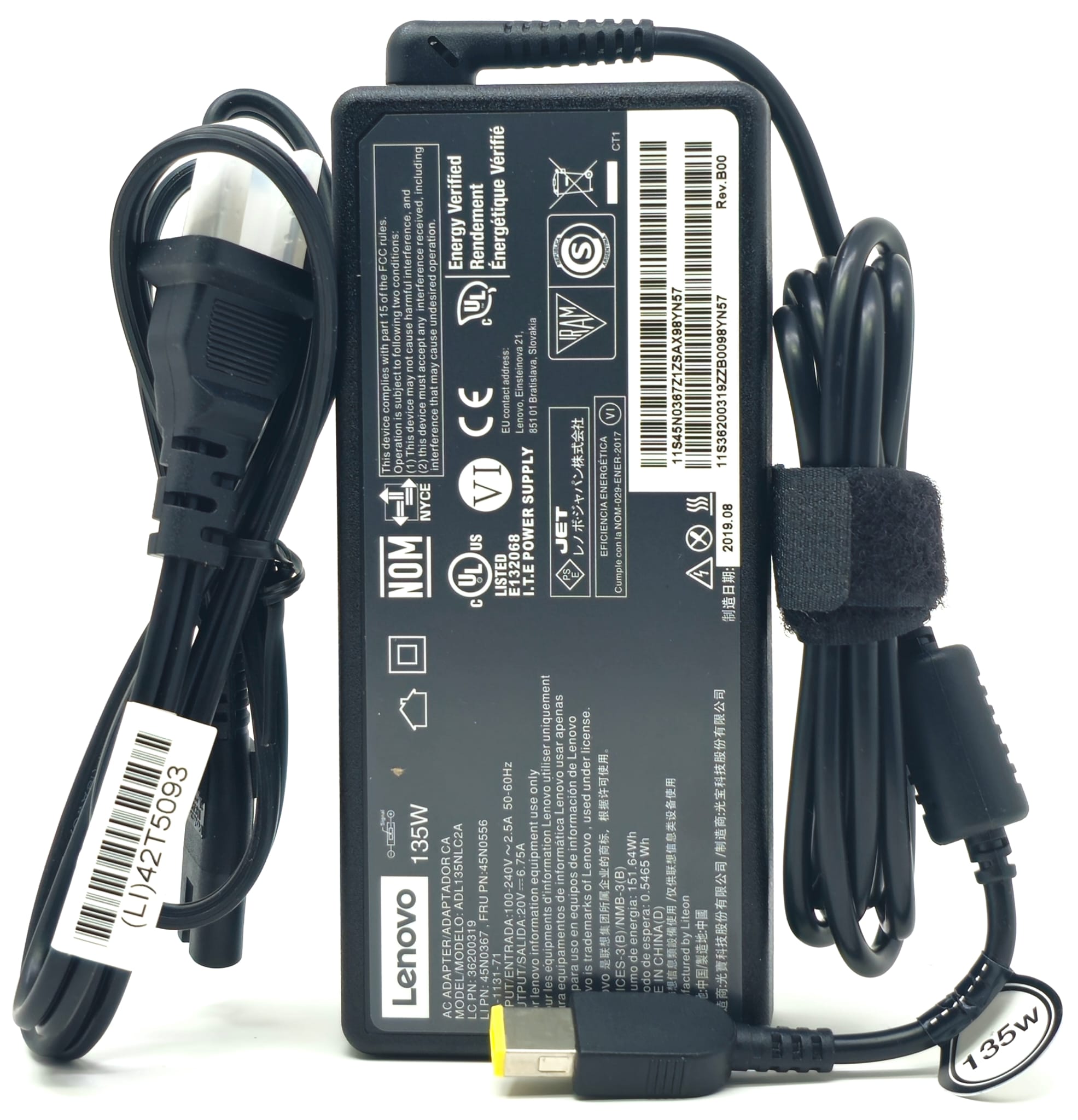 SA11B48999 - 135W AC Adapter Charger for Ideapad Gaming 3 L340 S740 Y50 Y700 Legion Y520 Y730 ThinkPad P1 X1 Extreme ThinkStation P330 Yoga 9 720 C940