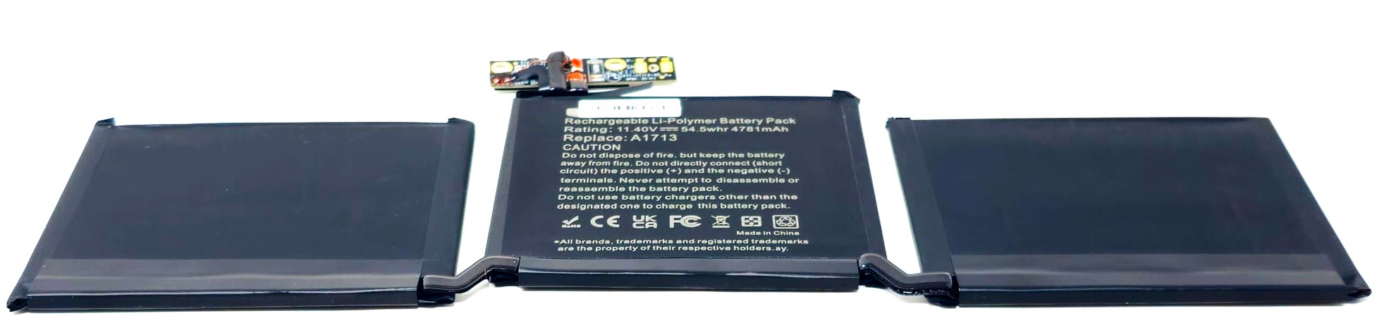 A1713 - Battery for Apple MacBook Pro 13" A1708 Late 2016 Mid 2017 A1713 - Battery for Apple MacBook Pro 13" A1708 Late 2016 Mid 2017