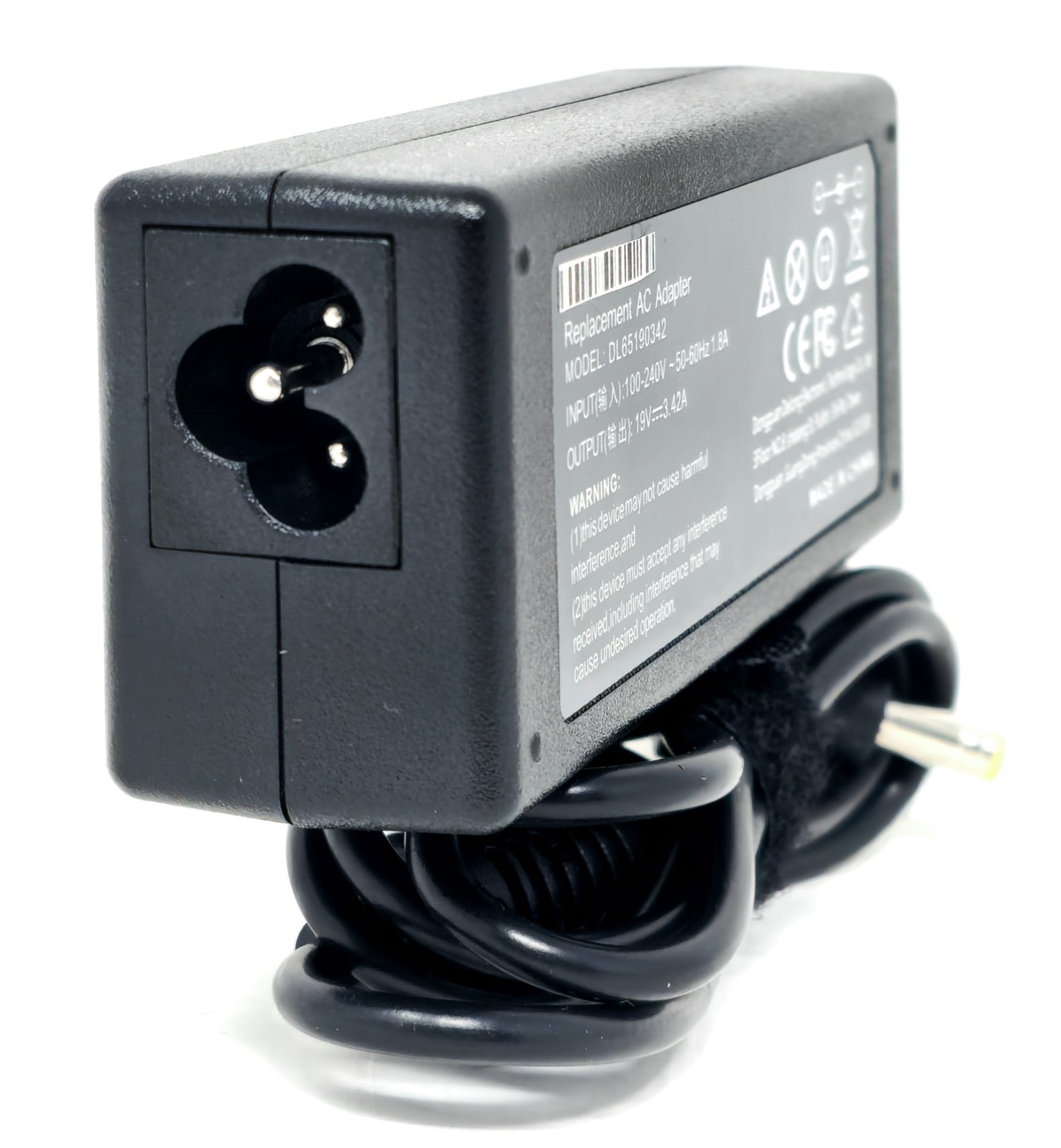 700392-001 - 65W 19V 3.42A 2.5mm AC Adapter for HP Monitor 27" 25" 23.8" 23" 21.5" 20" 22cwa VH240A 22bw 22fi 22er 22es 23bw 23cw 23tm 23er 23es 23fi 23xw 24ea 24es 25bw 25er 25es 25vx 25xi 25xw 27bw 27xi 27er 27es
