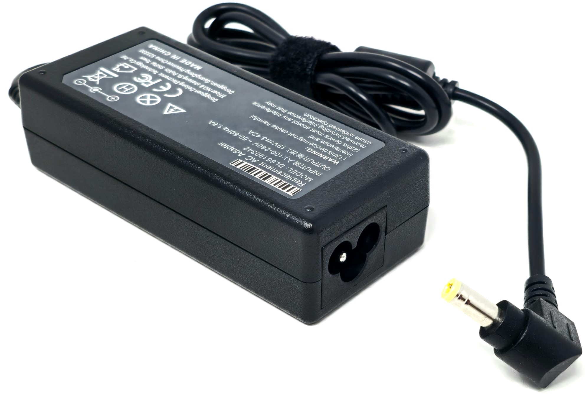 700392-001 - 65W 19V 3.42A 2.5mm AC Adapter for HP Monitor 27" 25" 23.8" 23" 21.5" 20" 22cwa VH240A 22bw 22fi 22er 22es 23bw 23cw 23tm 23er 23es 23fi 23xw 24ea 24es 25bw 25er 25es 25vx 25xi 25xw 27bw 27xi 27er 27es