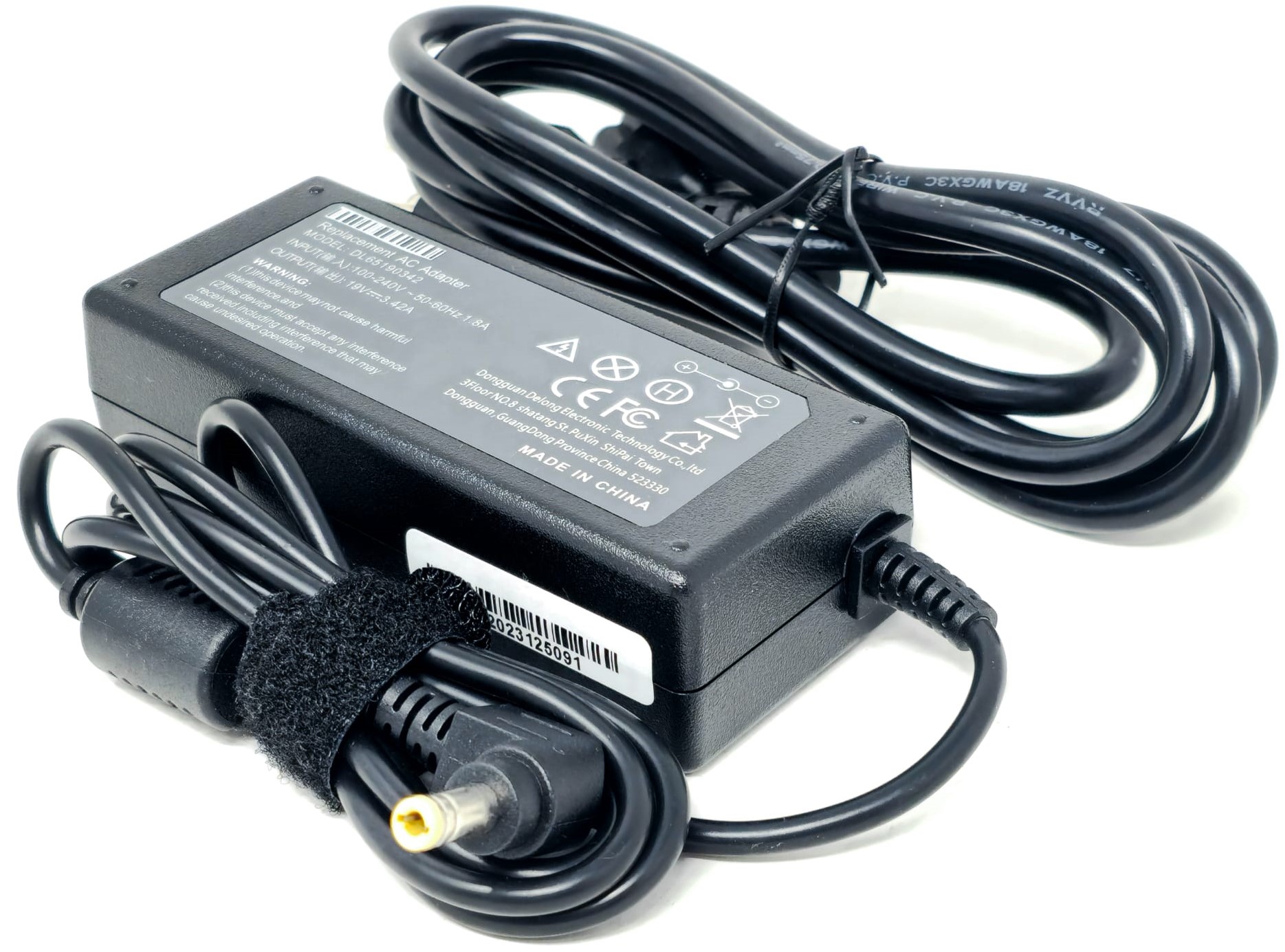 700392-001 - 65W 19V 3.42A 2.5mm AC Adapter for HP Monitor 27" 25" 23.8" 23" 21.5" 20" 22cwa VH240A 22bw 22fi 22er 22es 23bw 23cw 23tm 23er 23es 23fi 23xw 24ea 24es 25bw 25er 25es 25vx 25xi 25xw 27bw 27xi 27er 27es