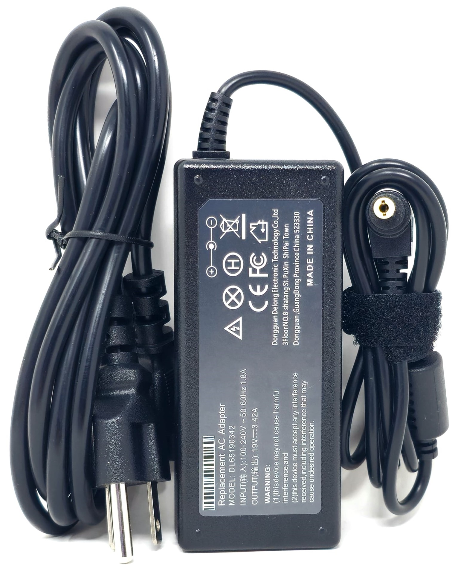 700392-001 - 65W 19V 3.42A 2.5mm AC Adapter for HP Monitor 27" 25" 23.8" 23" 21.5" 20" 22cwa VH240A 22bw 22fi 22er 22es 23bw 23cw 23tm 23er 23es 23fi 23xw 24ea 24es 25bw 25er 25es 25vx 25xi 25xw 27bw 27xi 27er 27es