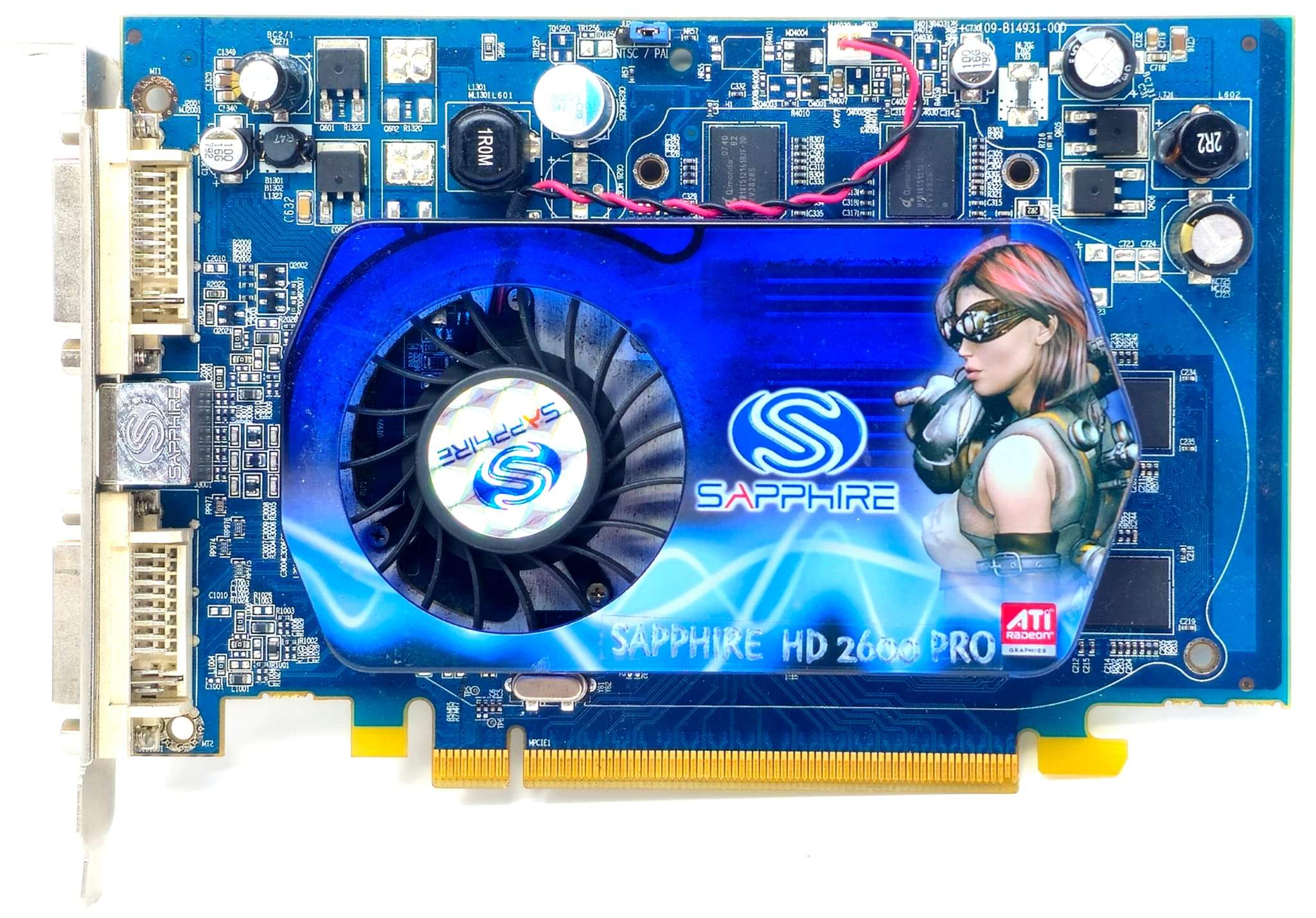Sapphire 188-02E41-00ASA - 512MB GDDR2 2x DVI Outputs - Full Height / Single Slot PCI-E x16 ATI Radeon HD 2600 PRO Video Card