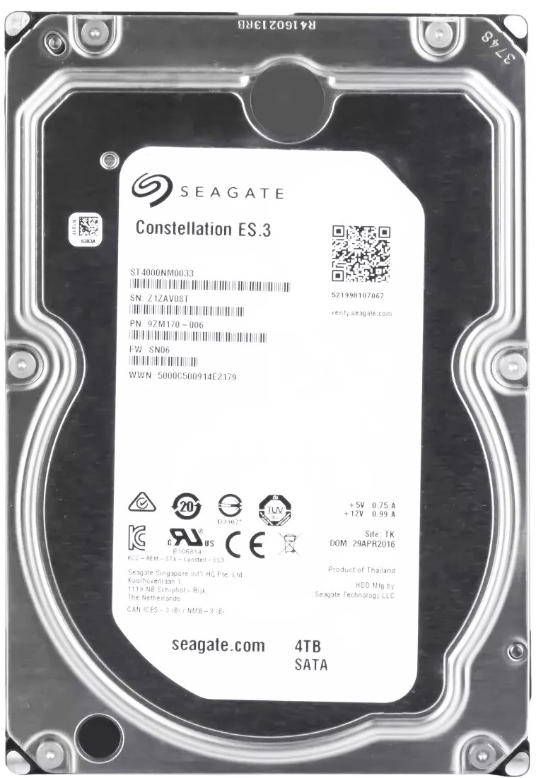 Seagate 9ZM170-004 - 4TB 7.2K RPM 6G 128MB Cache SATA 3.5