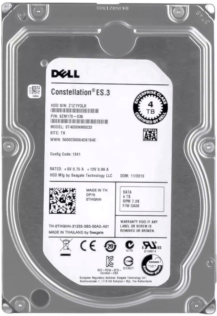 9PR63 - 4TB 7.2K RPM 6G 128MB Cache SATA 3.5" Hard Drive