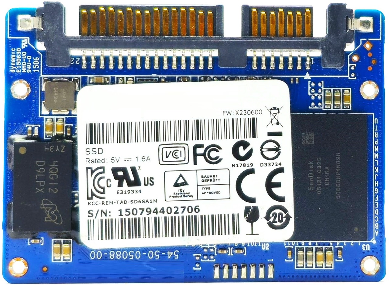 TS64GHSD370REVB - 64GB Half Slim SATA MO-297 Solid State SSD