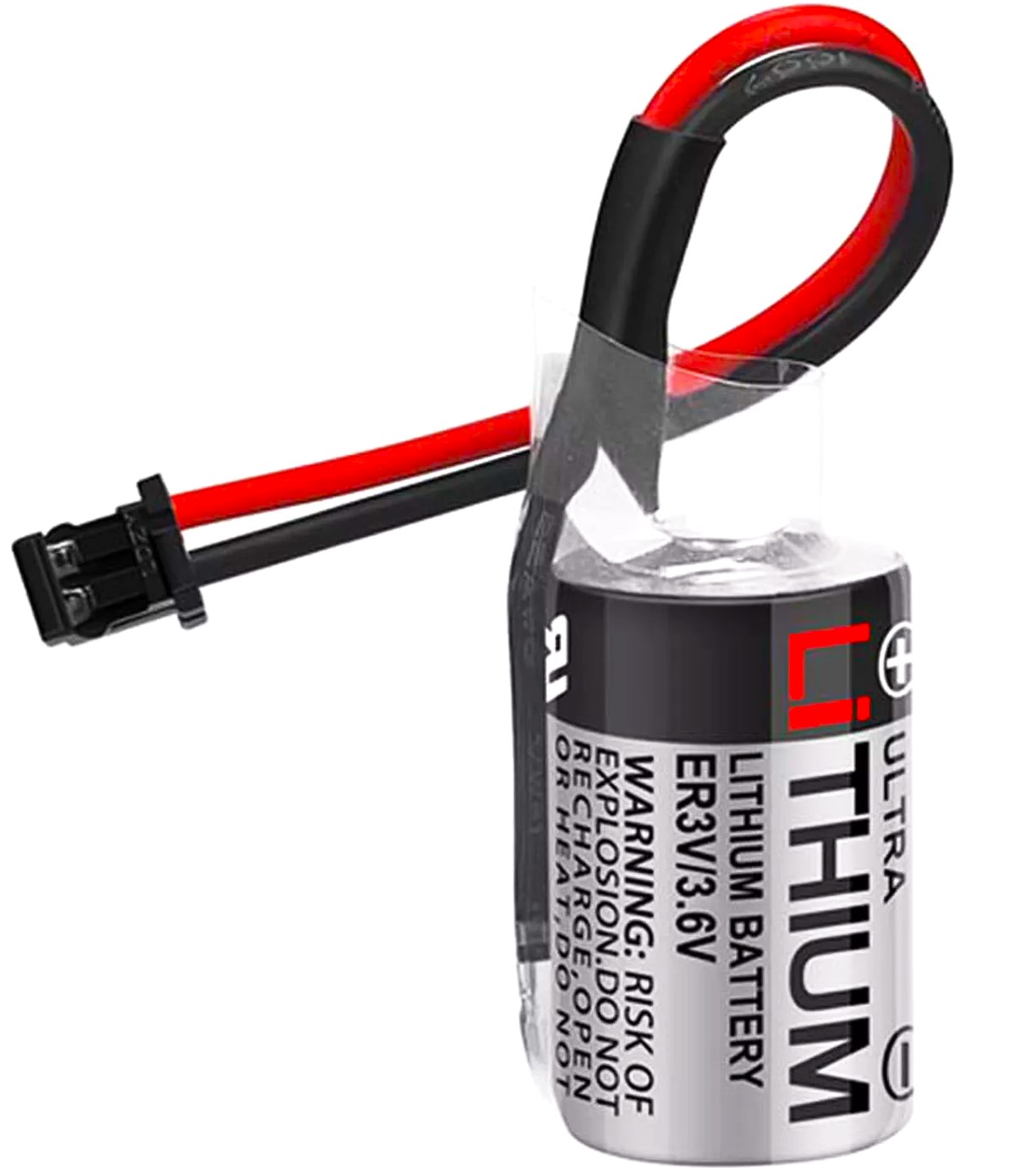 1467051 - 3.6V PLC CNC Backup Battery for Toshiba JZSP-BA01- 2-Pin Black Connector Model