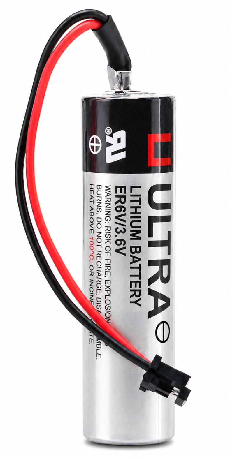 ER6VC119A - ER6V 3.6V 2400mAh PLC Battery for Mitsubishi M70 - Black Connector Model