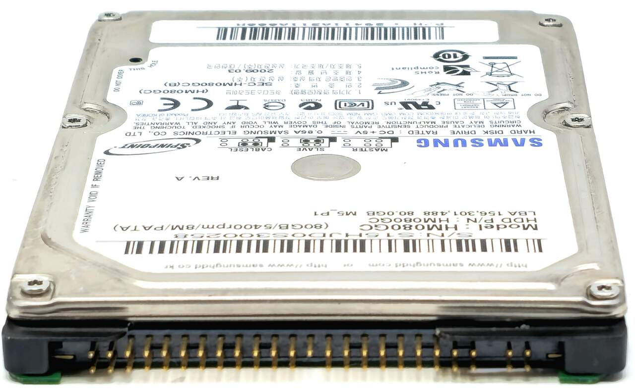 Samsung HM080GC - 80GB 5.4K RPM IDE PATA EIDE ATA 2.5" Laptop Hard Drive