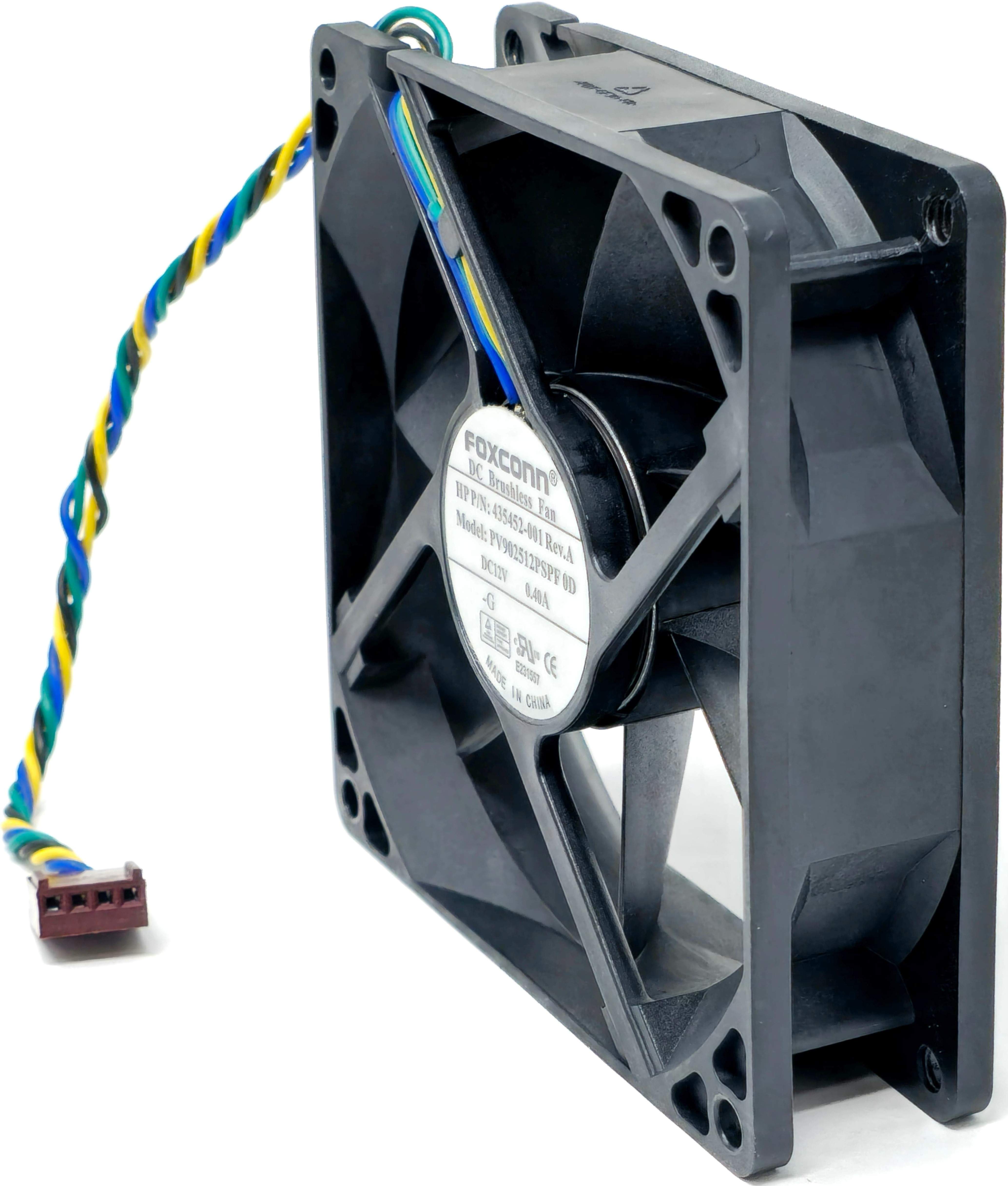 344651-001 - 92x92x25mm 12V DC 0.40A 4-Pin 4-Wire Case Cooling Fan