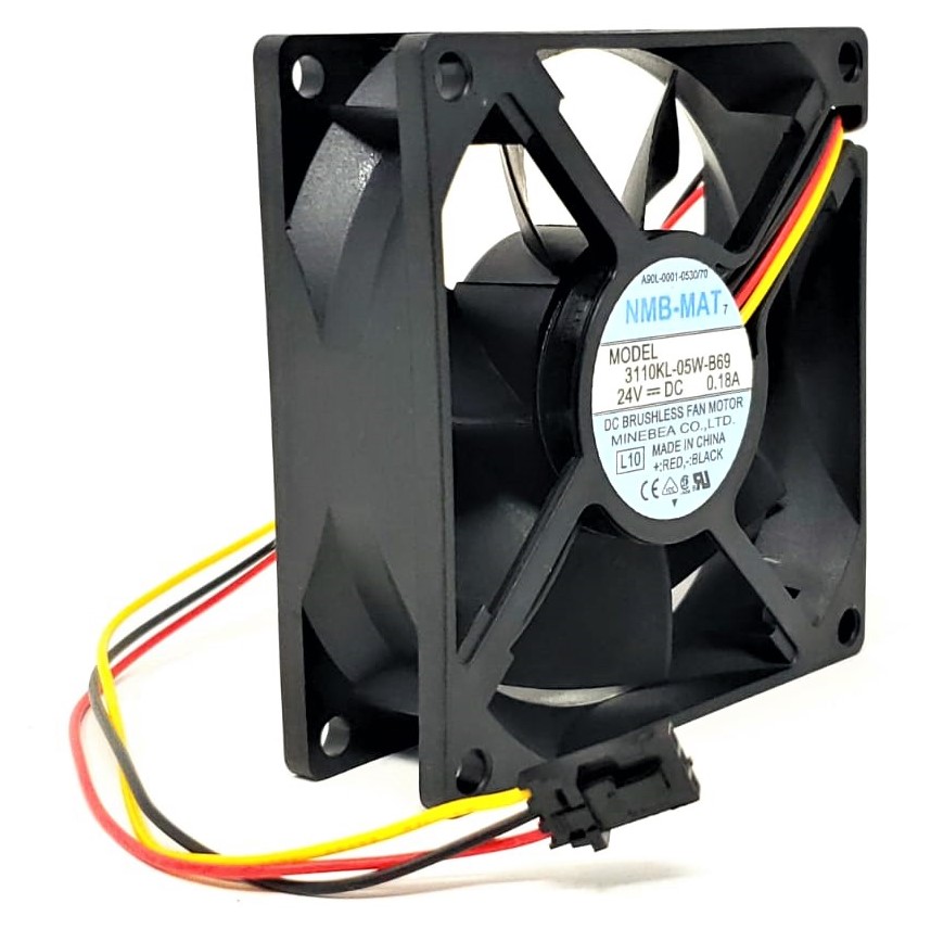 A90L-0001-0530/70 - 80x80x25mm DC24V 0.18A 3-Pin Connector Fan for Fanuc A90L-0001-0530