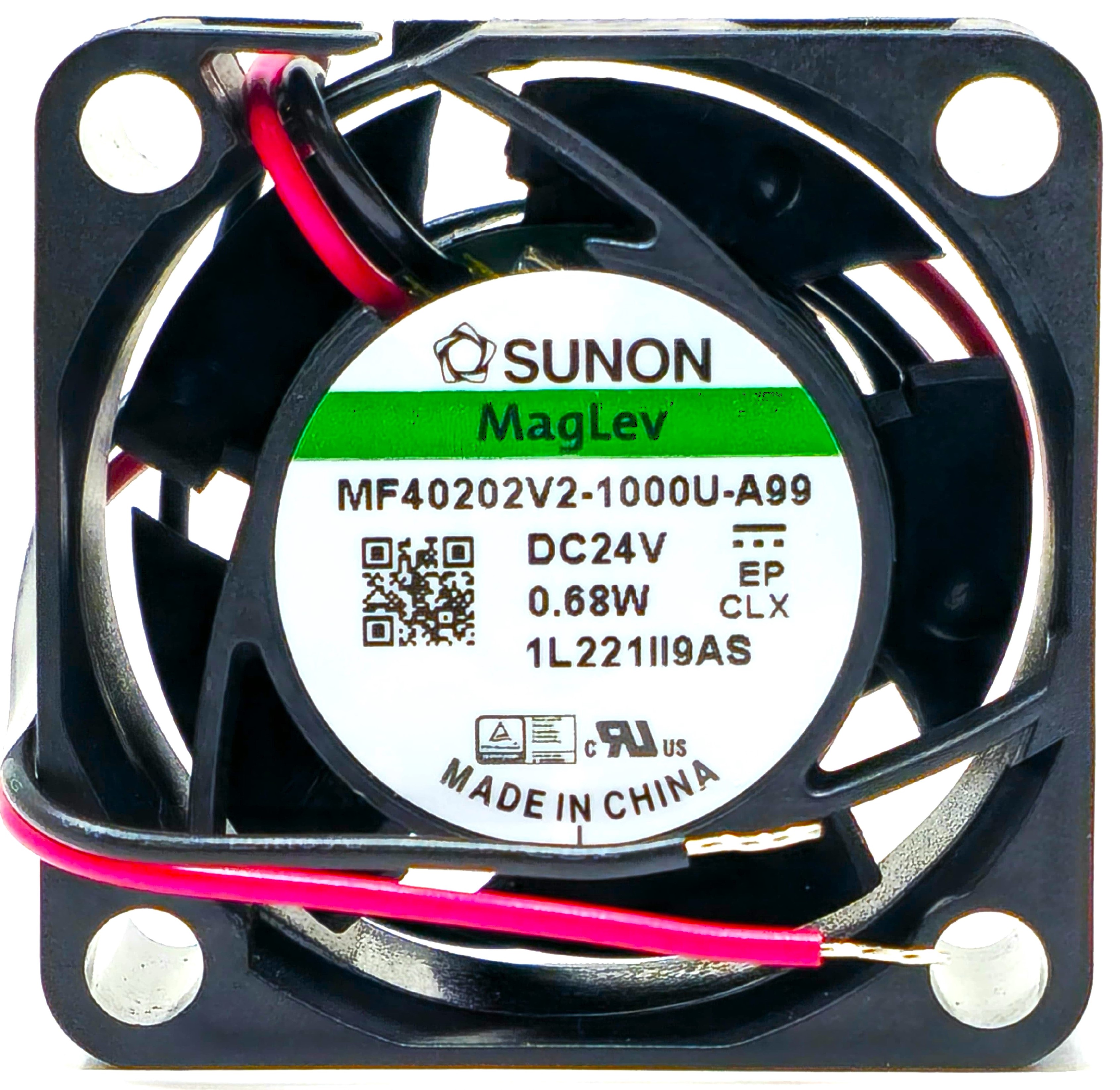 Sunon  MF40202V2-1000U-A99 - 40x40x20mm DC24V 0.028A 0.68W 2-Lead Wires Tubeaxial Cooling Fan