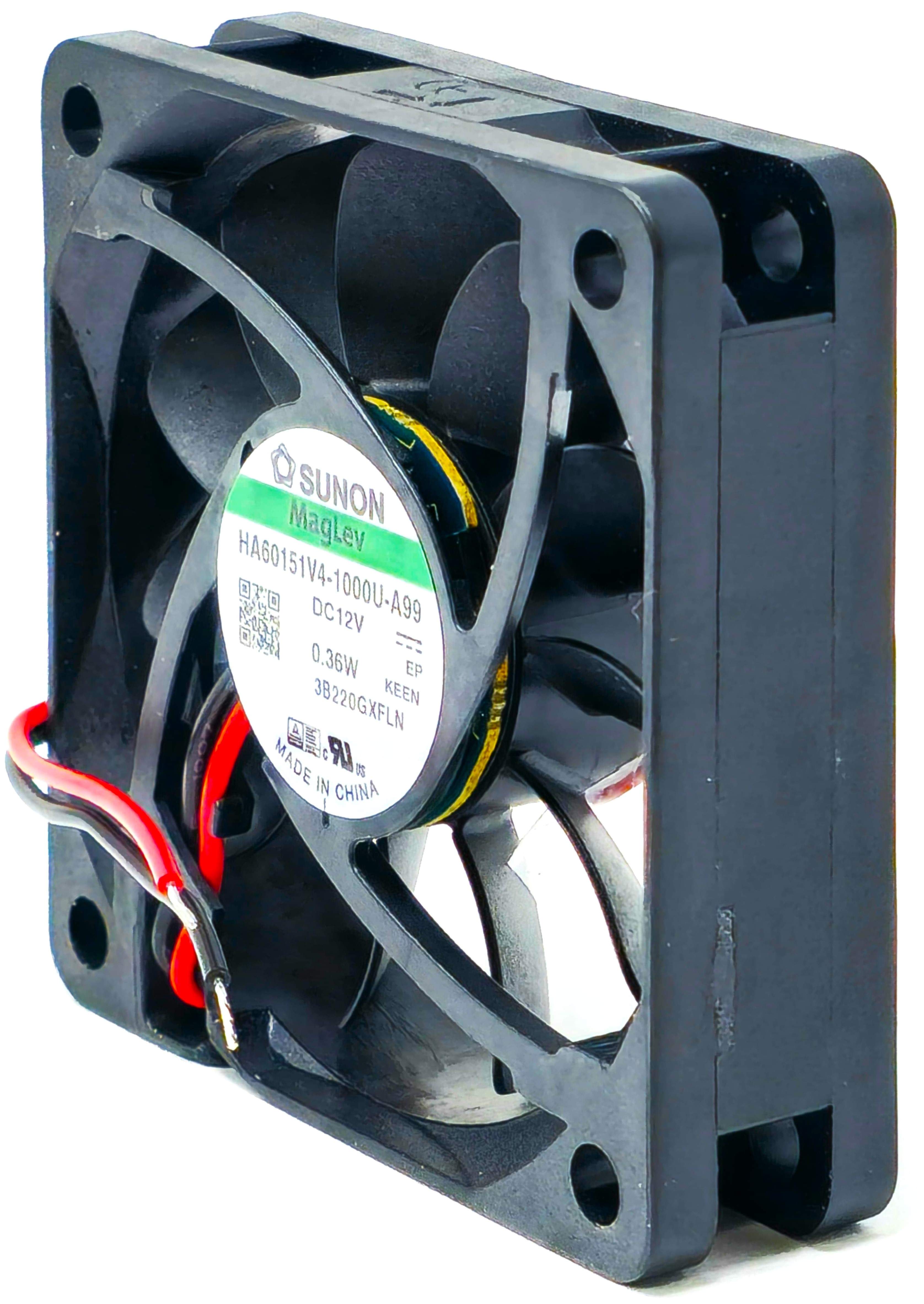 Sunon  HA60151V4-1000U-A99 - 60x60x15mm 6015 DC12V 0.03A 0.36W 2-Wire Leads Tubeaxial Cooling Fan