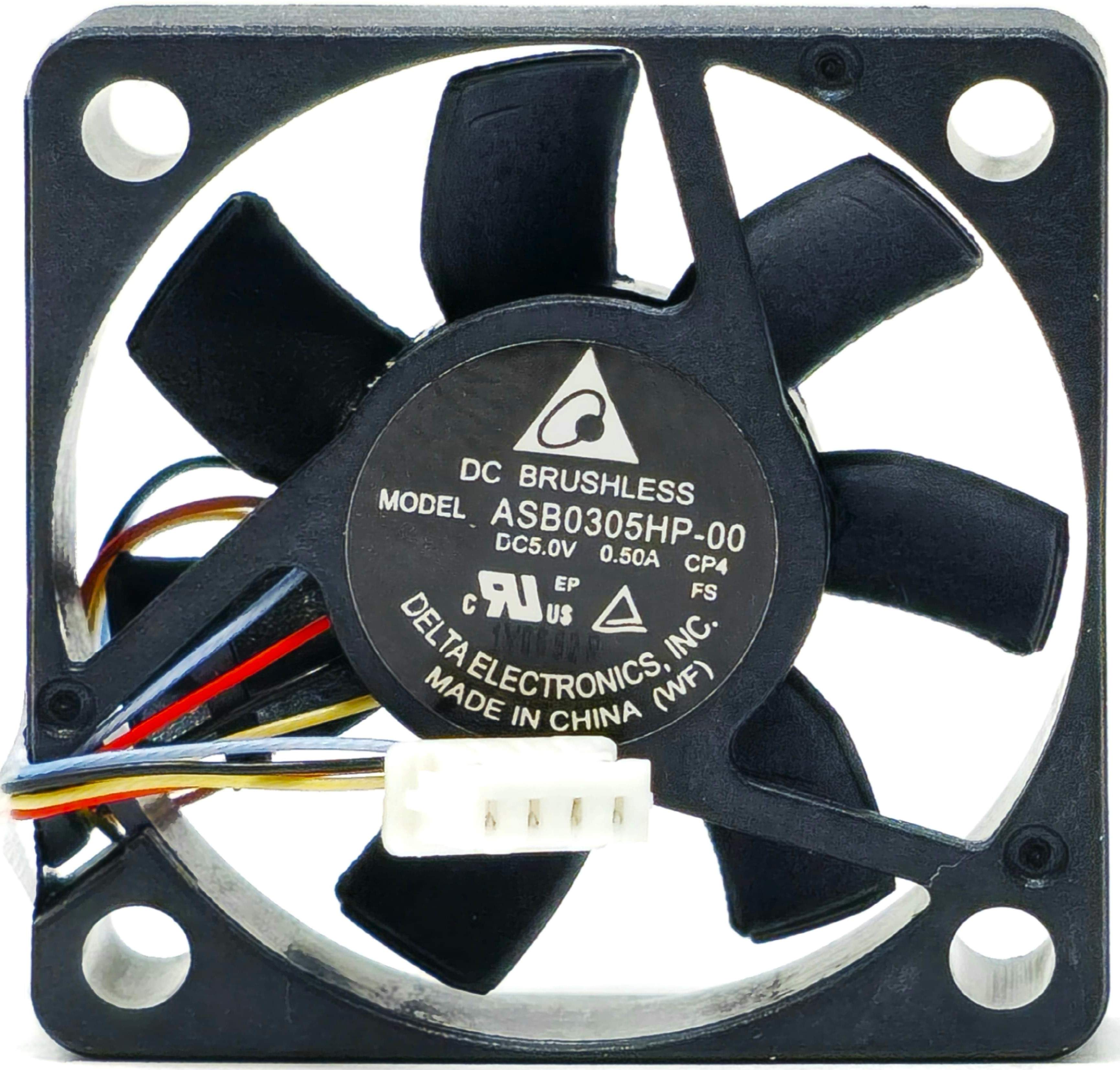 ASB0305HP-00 - 30x30x7mm 3007 DC5V 0.50A 2.5W 4-Pin Connector Tubeaxial Cooling Fan