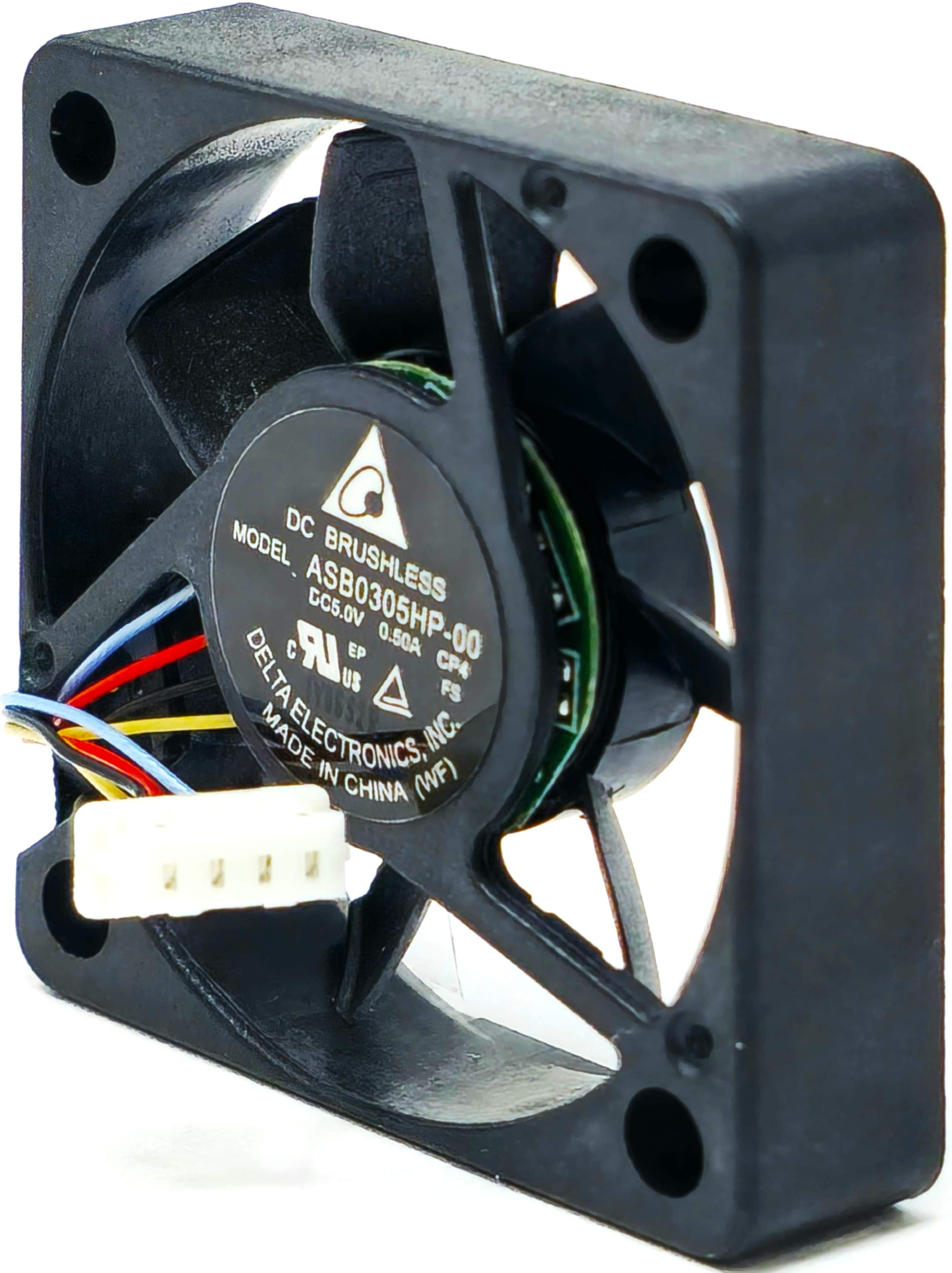 ASB0305HP-00 - 30x30x7mm 3007 DC5V 0.50A 2.5W 4-Pin Connector Tubeaxial Cooling Fan