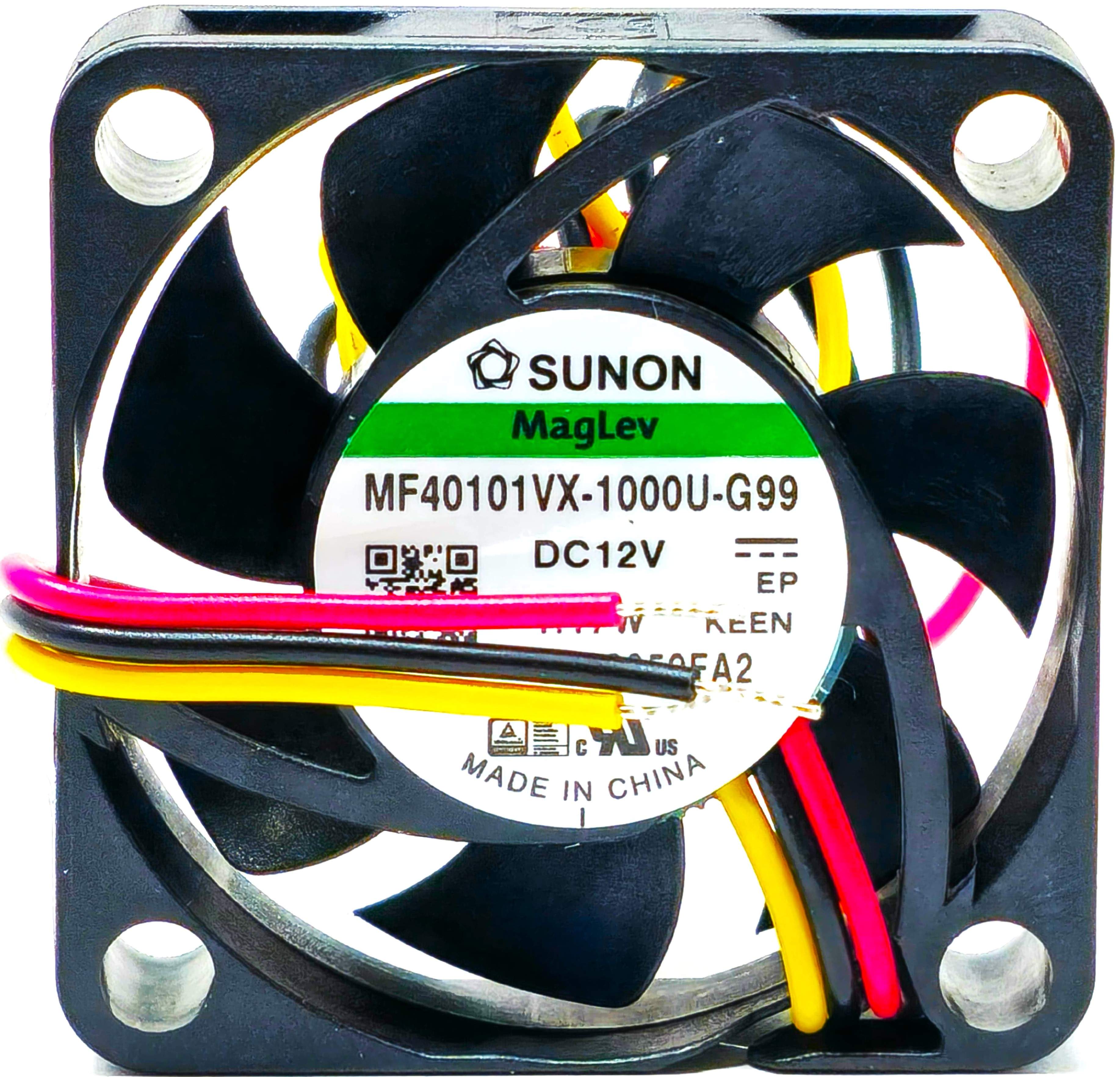 Sunon MF40101VX-1000U-G99 - 40x40x10mm 4010 DC12V 0.09A 1.17W 3-Wires Lead Tubeaxial Cooling Fan