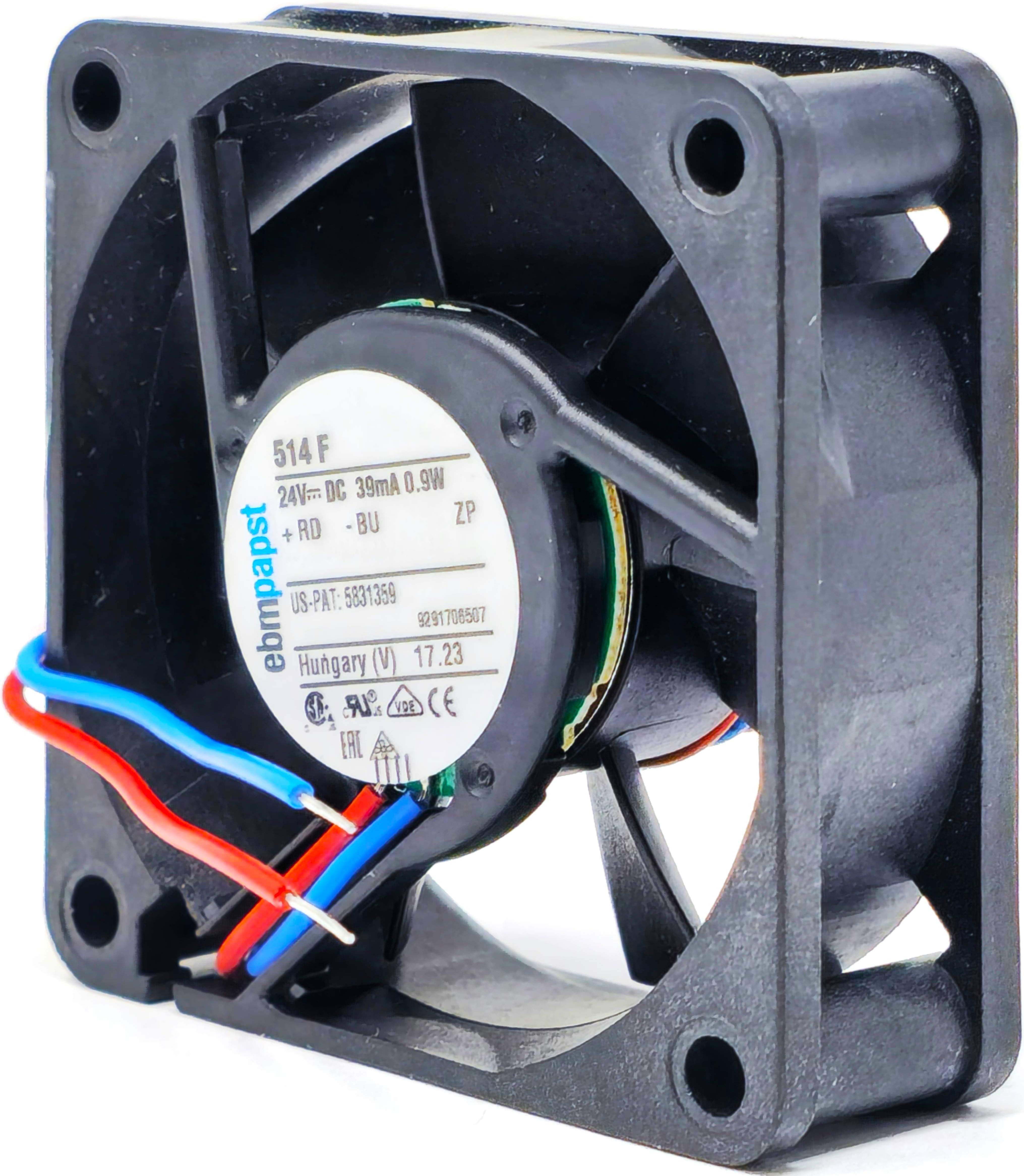 514F - 50x50x15mm 5015 DC24V 0.03A 0.9W 2-Lead Wires Tubeaxial Cooling Fan