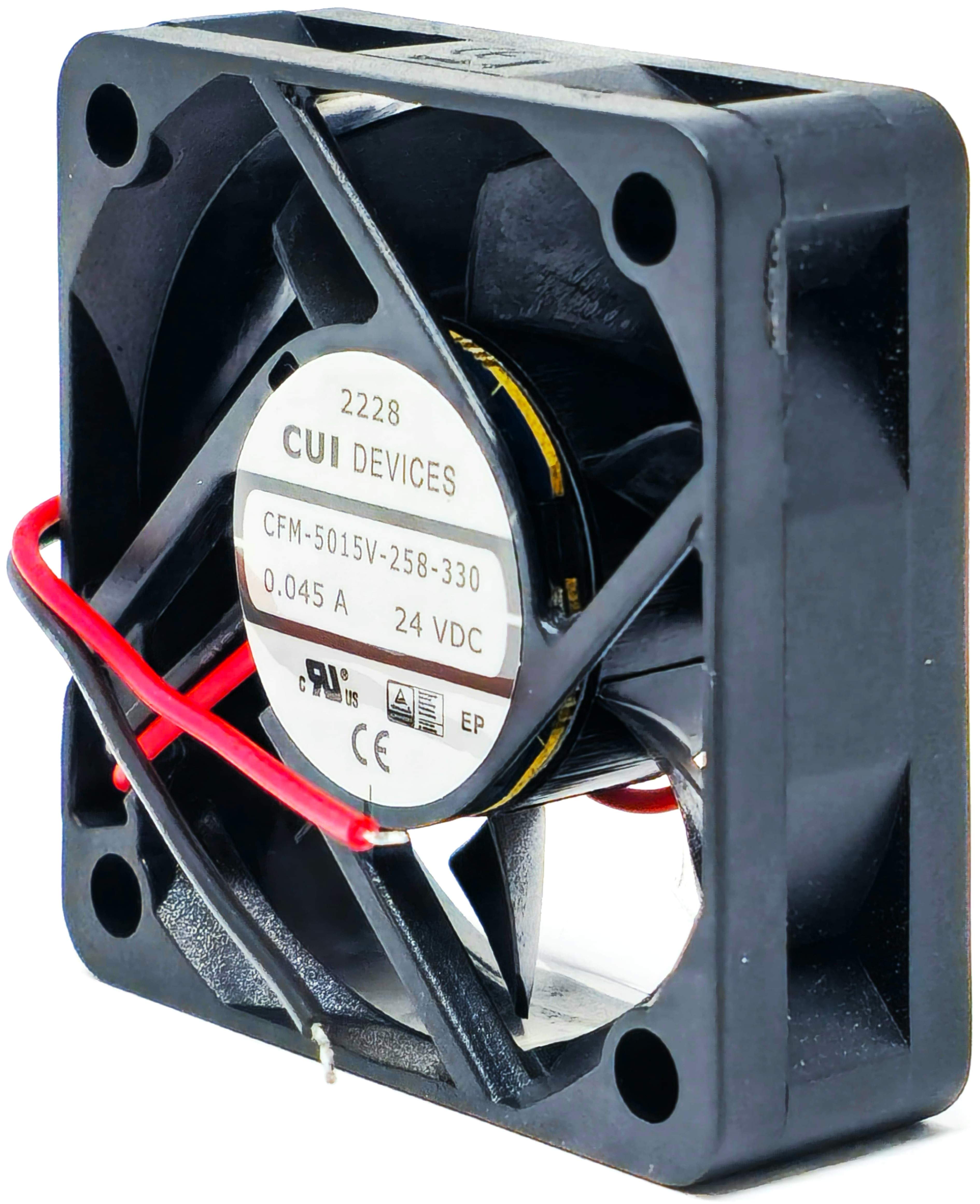 CFM-5015V-258-330 - 50x50x15mm 5015 DC24V 0.045A 1.08W 2-Lead Wires Tubeaxial Cooling Fan