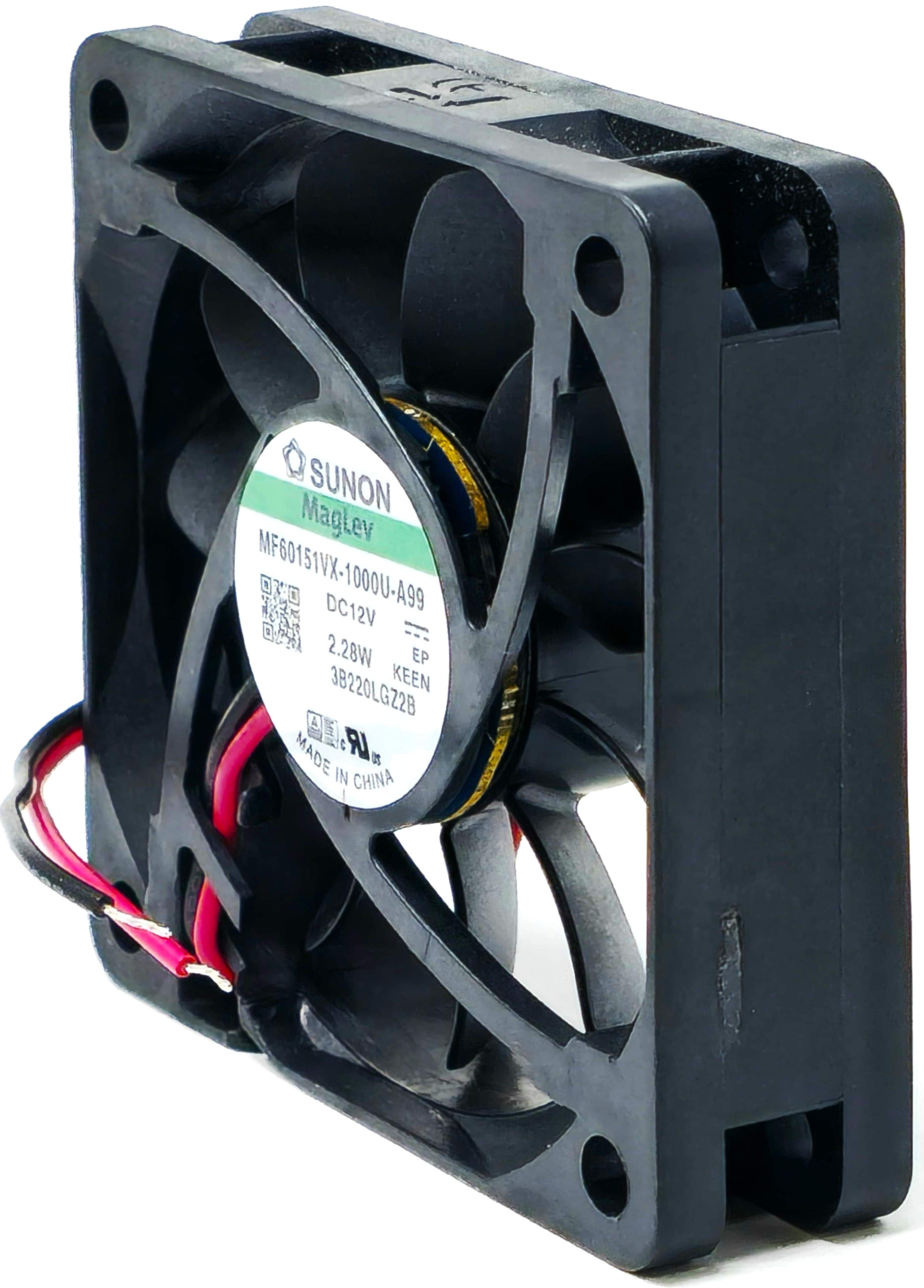 Sunon  MF60151VX-1000U-G99 - 60x60x15mm DC12V 0.19A 2.28W 2-Lead Wires Tubeaxial Cooling Fan