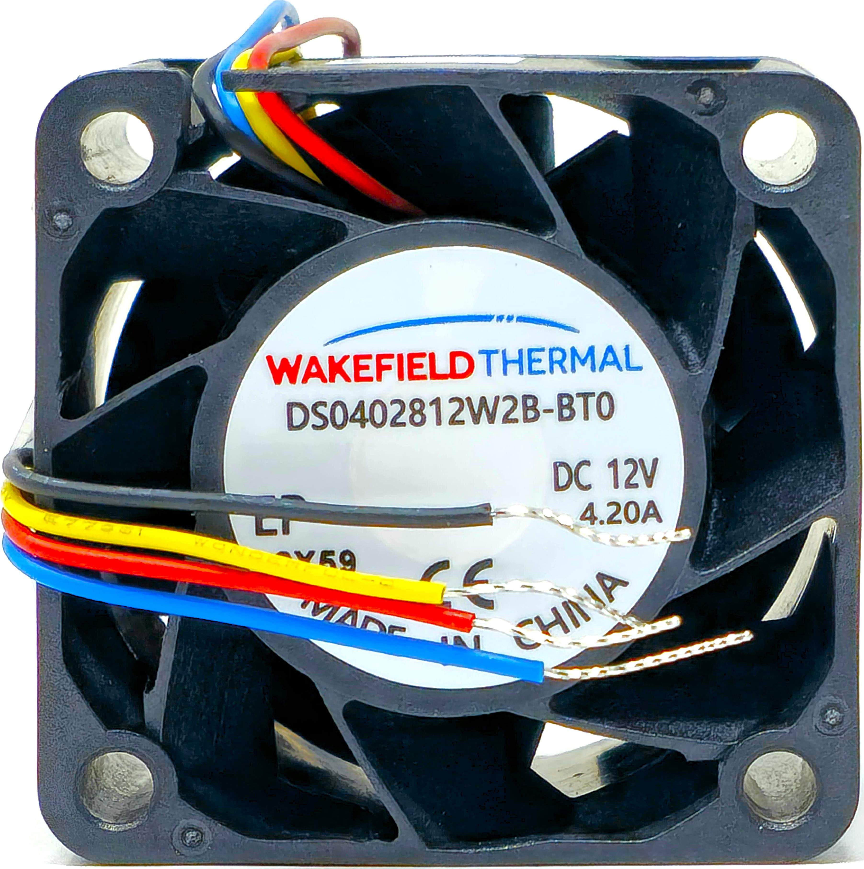 DS0402812W2B-BT0 - 40x40x28mm 4028 DC12V 4.2A 50.4W 4-Lead Wires Ball Bearing Tubeaxial Cooling Fan DS0402812W2B-BT0 - 40x40x28mm 4028 DC12V 4.2A 50.4W 4-Lead Wires Ball Bearing Tubeaxial Cooling Fan