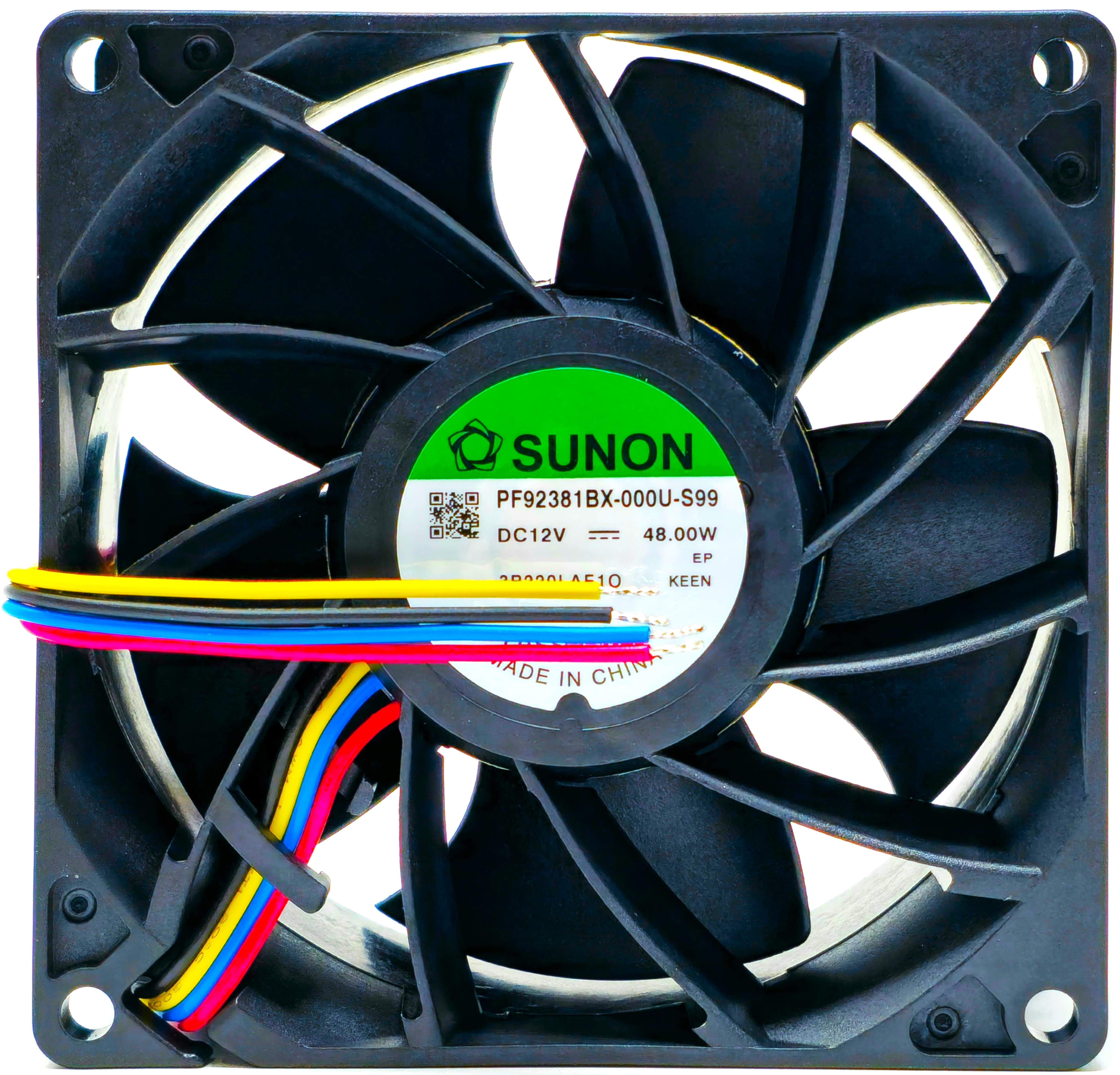 Sunon PF92381BX-000U-S99 - 92x92x38mm 9238 DC12V 4A 48W 4-Lead