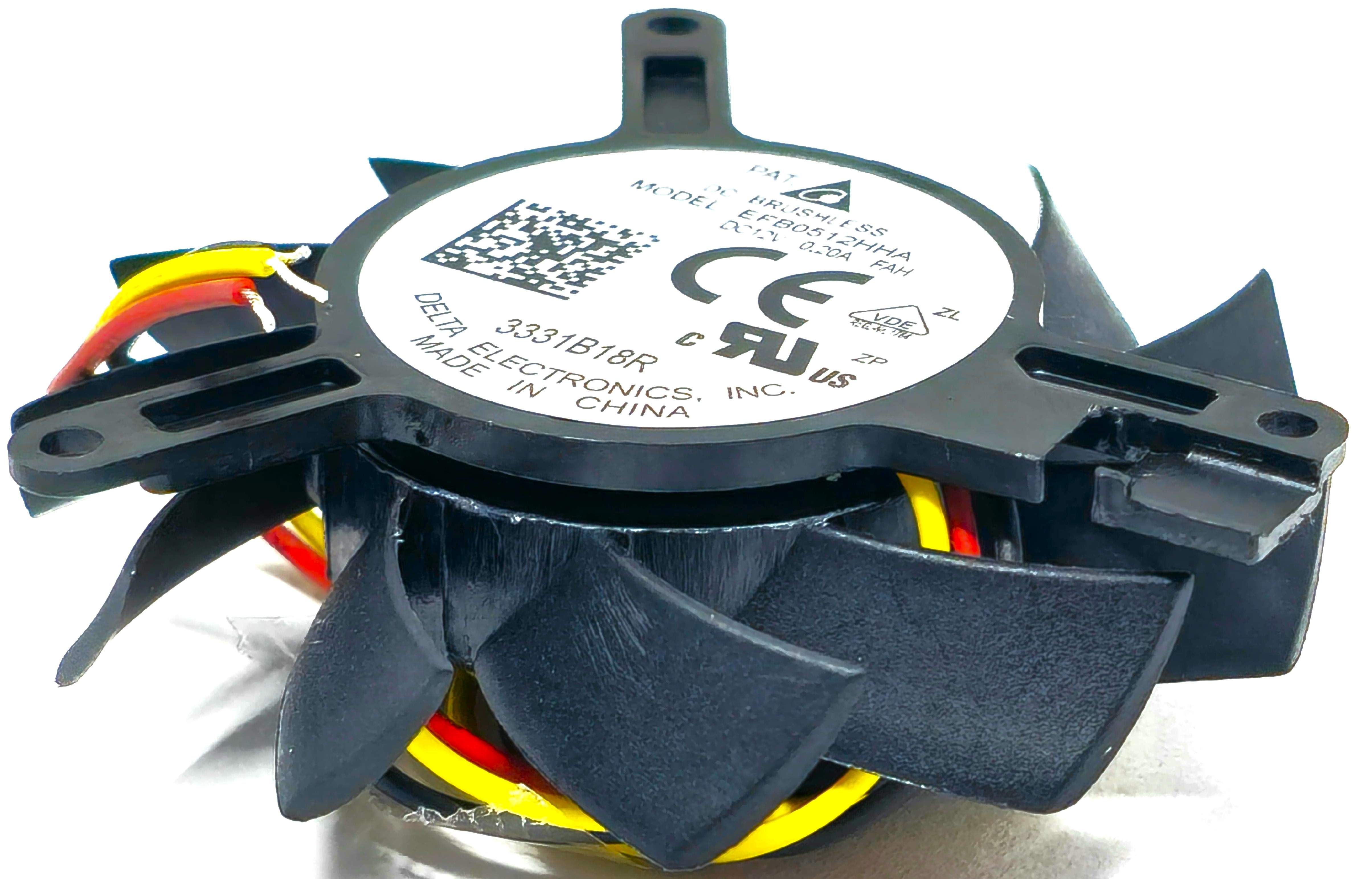 Delta EFB0512HHAFAH - 45mm Round DC12V 0.20A 2.40W 3-Lead Wires Ball Bearing Frameless Cooling Fan Delta EFB0512HHAFAH - 45mm Round DC12V 0.20A 2.40W 3-Lead Wires Ball Bearing Frameless Cooling Fan