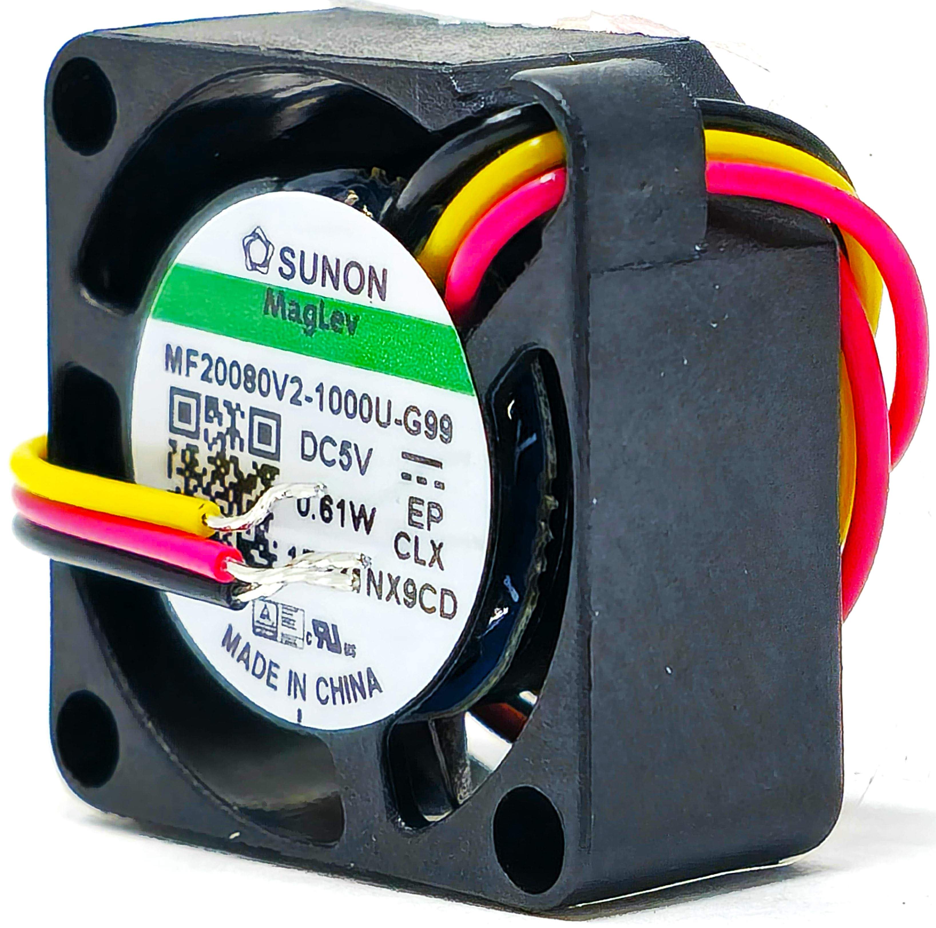 Sunon MF20080V2-1000U-G99 - 20x20x8mm 2008 DC5V 0.122A 0.61W 3-Lead Wires Tubeaxial Cooling Fan