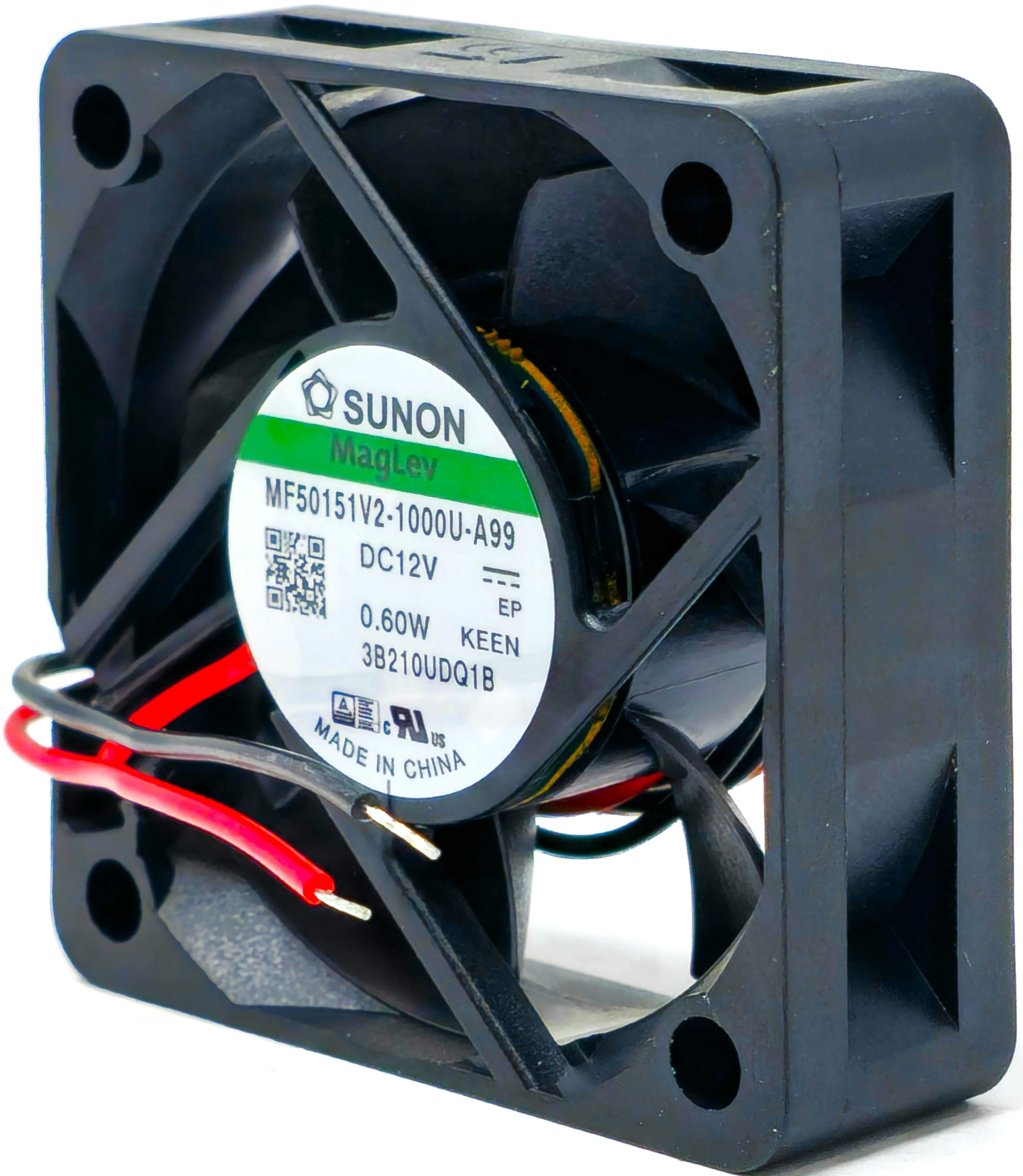 MF50151V2-1000U - 50x50x15mm 5015 DC12V 0.05A 0.60W 2-Lead Wires Tubeaxial Cooling Fan
