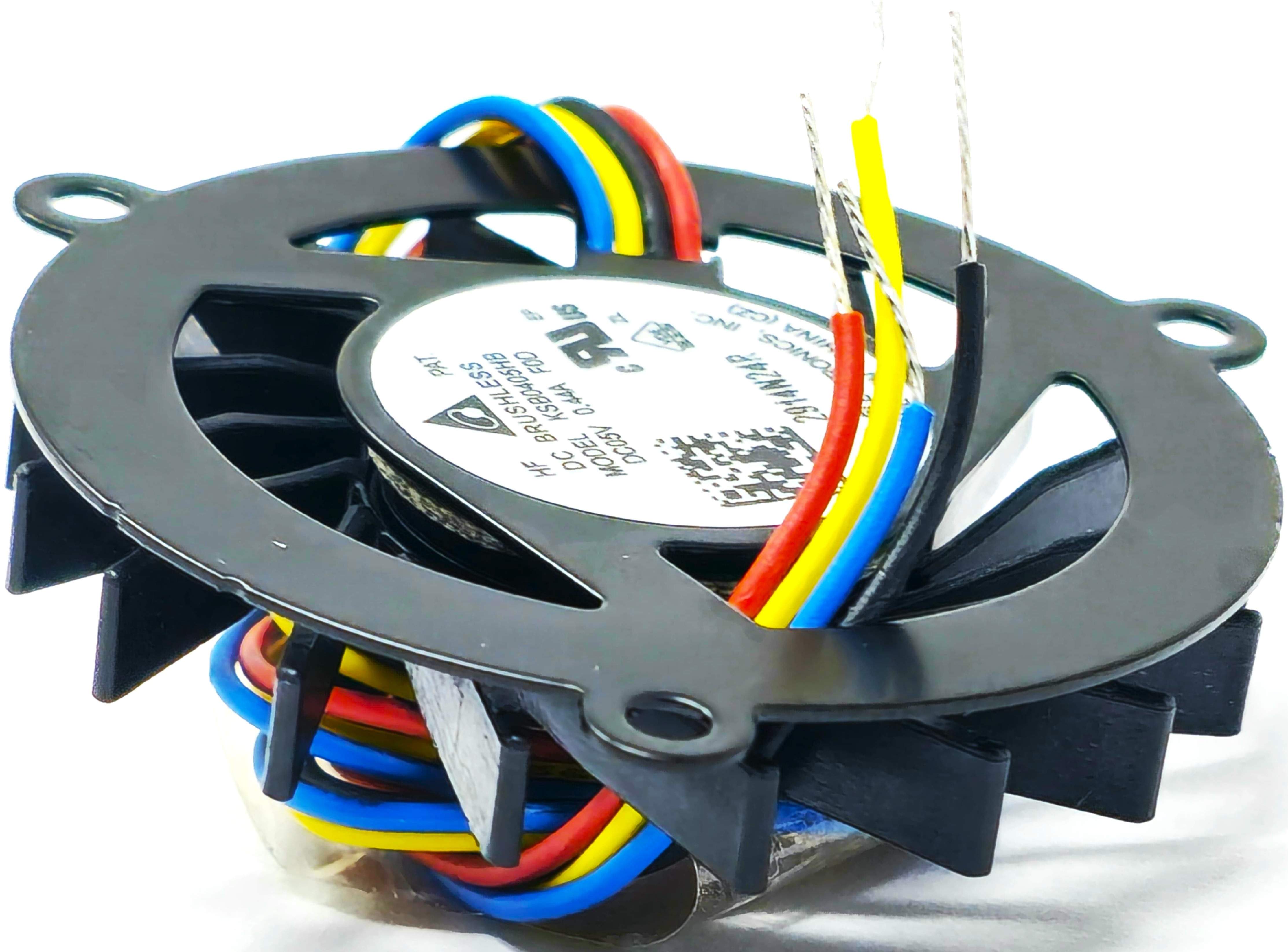 KSB0405HB - 42x8.5mm Round DC12V 0.44A 2.2W 4-Lead Wires Round Frameless Cooling Fan