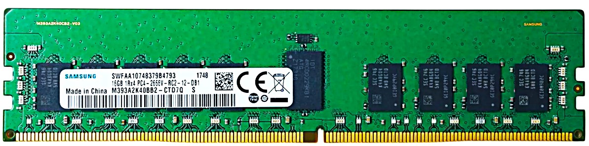 Samsung M393A2K40CB2-CTD7Y - 16GB 1RX4 PC4-2666V Server RAM Memory Module