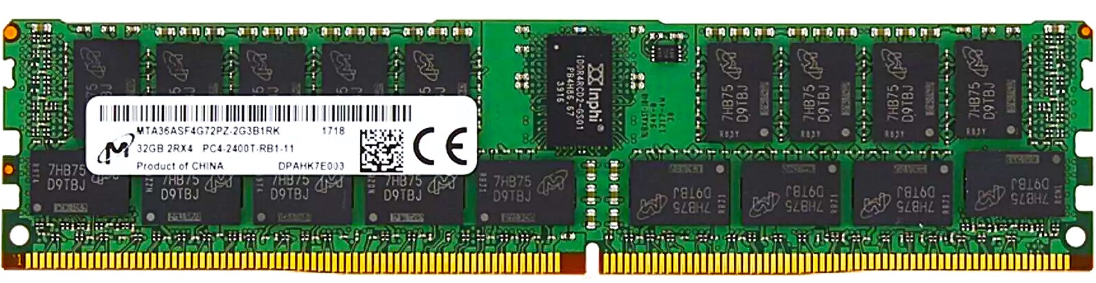 46W0833 - 32GB 2RX4 PC4-2400T Server RAM Memory Module