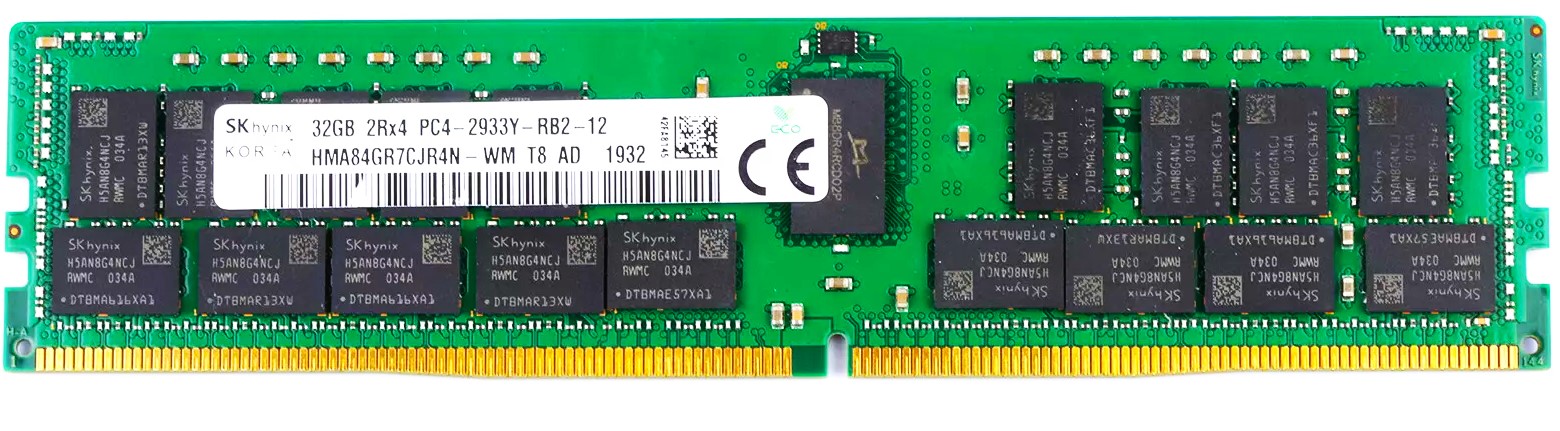 8WKDY - 32GB 2RX4 PC4-2933Y Server RAM Memory Module