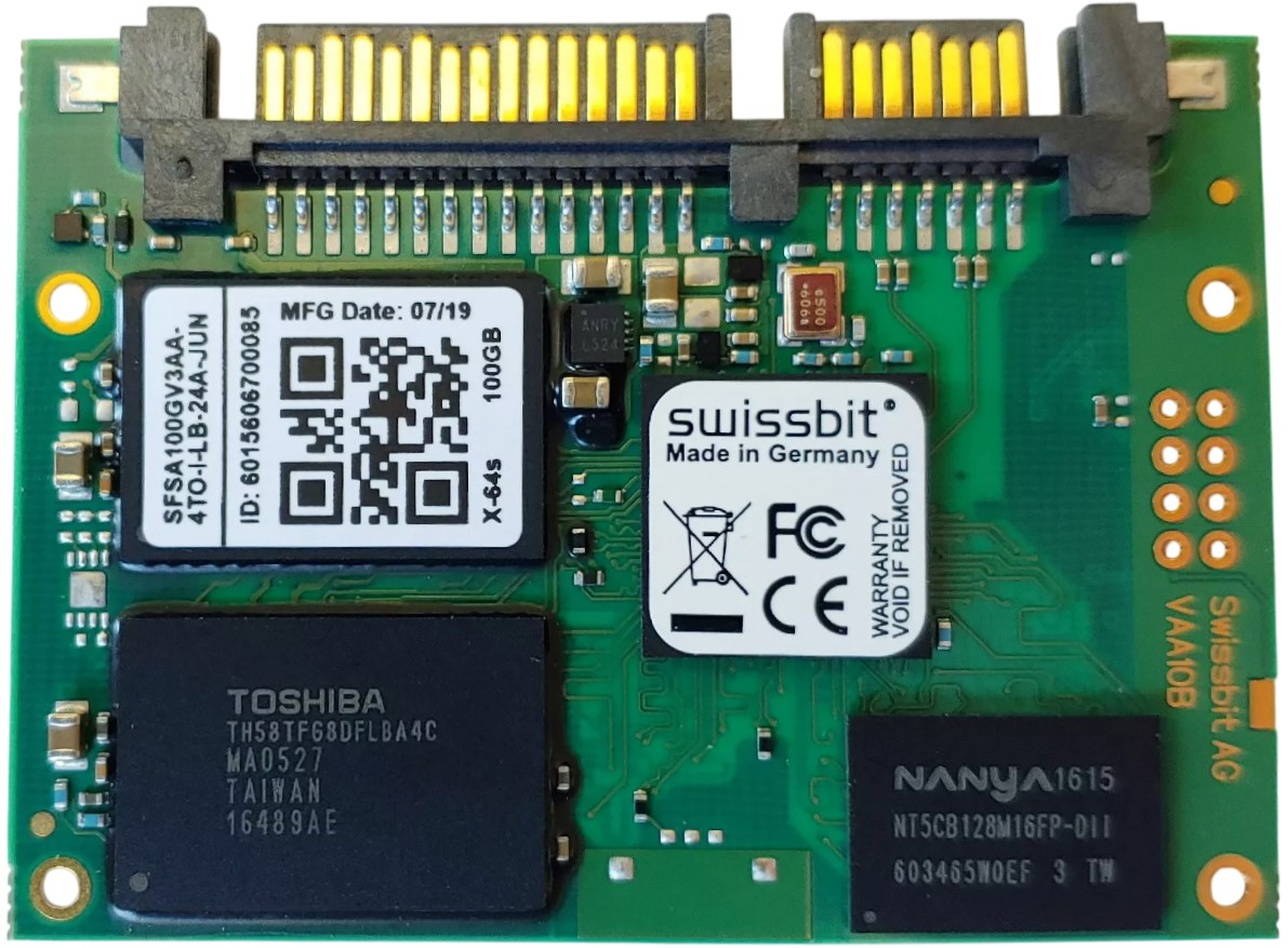 SFSA100GV3AA-4TO-I-L-B-24A-JUN - 64GB SATA III MLC Half Slim SATA MO-297 Industrial SSD