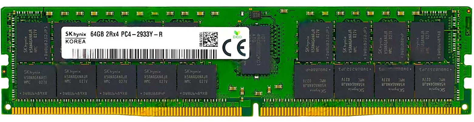15-106199-01 - 64GB DDR4-2933Y PC4-23400 2Rx4 ECC Registered RDIMM 1.2V Server Memory Module