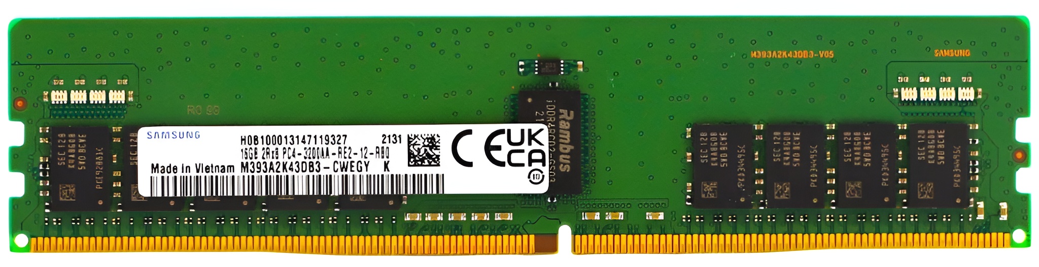 P07642-B21 - 16GB 2Rx8 PC4-3200AA DDR4-3200 ECC Registered RDIMM Server Memory