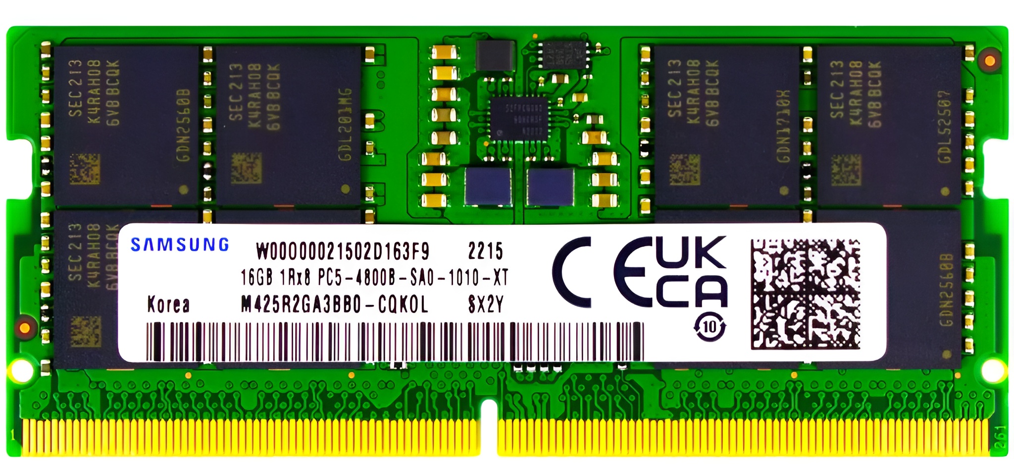 M97596-002 - 16GB 1Rx8 PC5-4800B SODIMM Laptop Memory