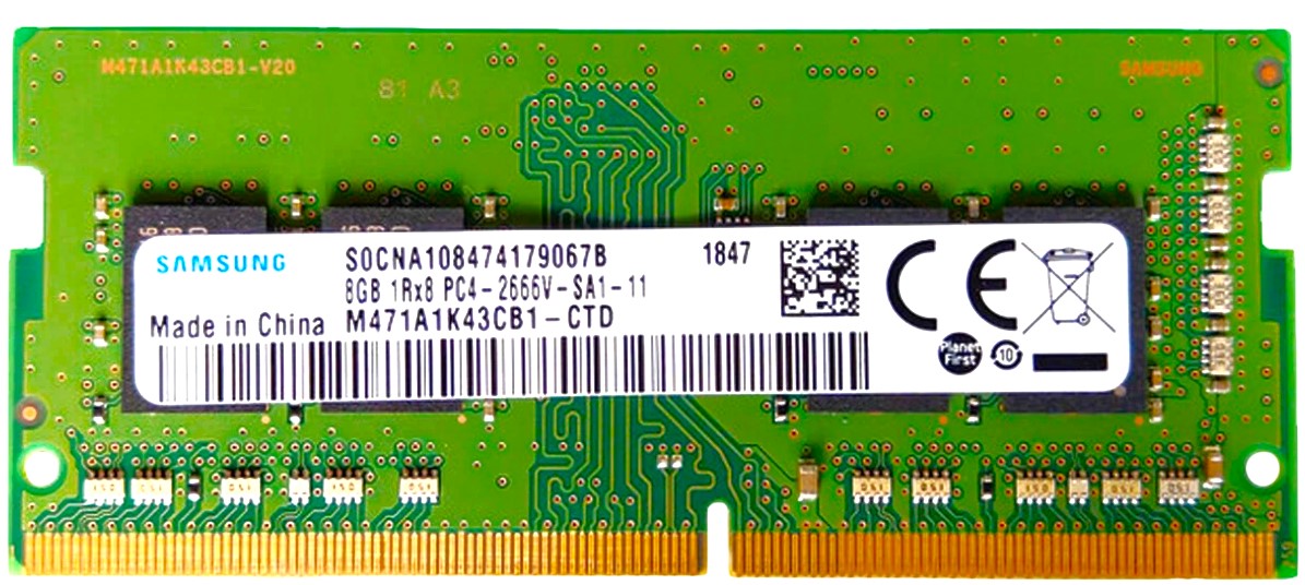 Samsung 8gb Ddr4 2666mhz Notebook Ram Samsung 8GB PC4-2666V DDR4