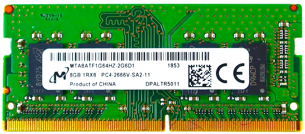 SNPVMNDFC/8G - 8GB 2666Mhz PC4-2666V 1.2V DDR4 Sodimm Laptop Memory Module