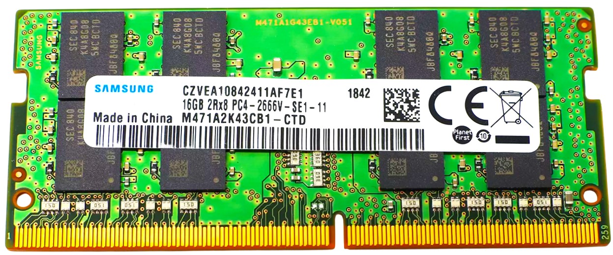 M471A2K43BB1-CTD - 16GB PC4-2666V / DDR4-2666 2Rx8 1.2V CL19 260