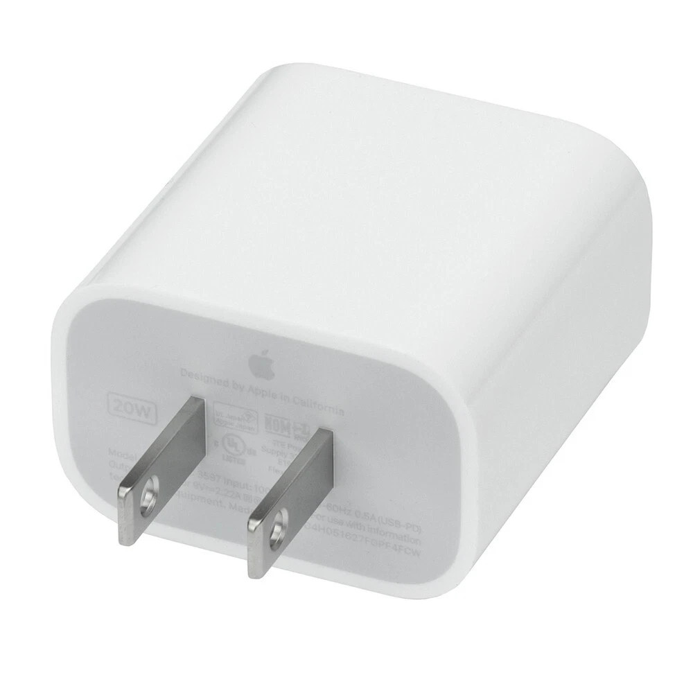 MHJA3AM/A – Genuine Apple 20W USB-C Power AC Adapter Wall Charger