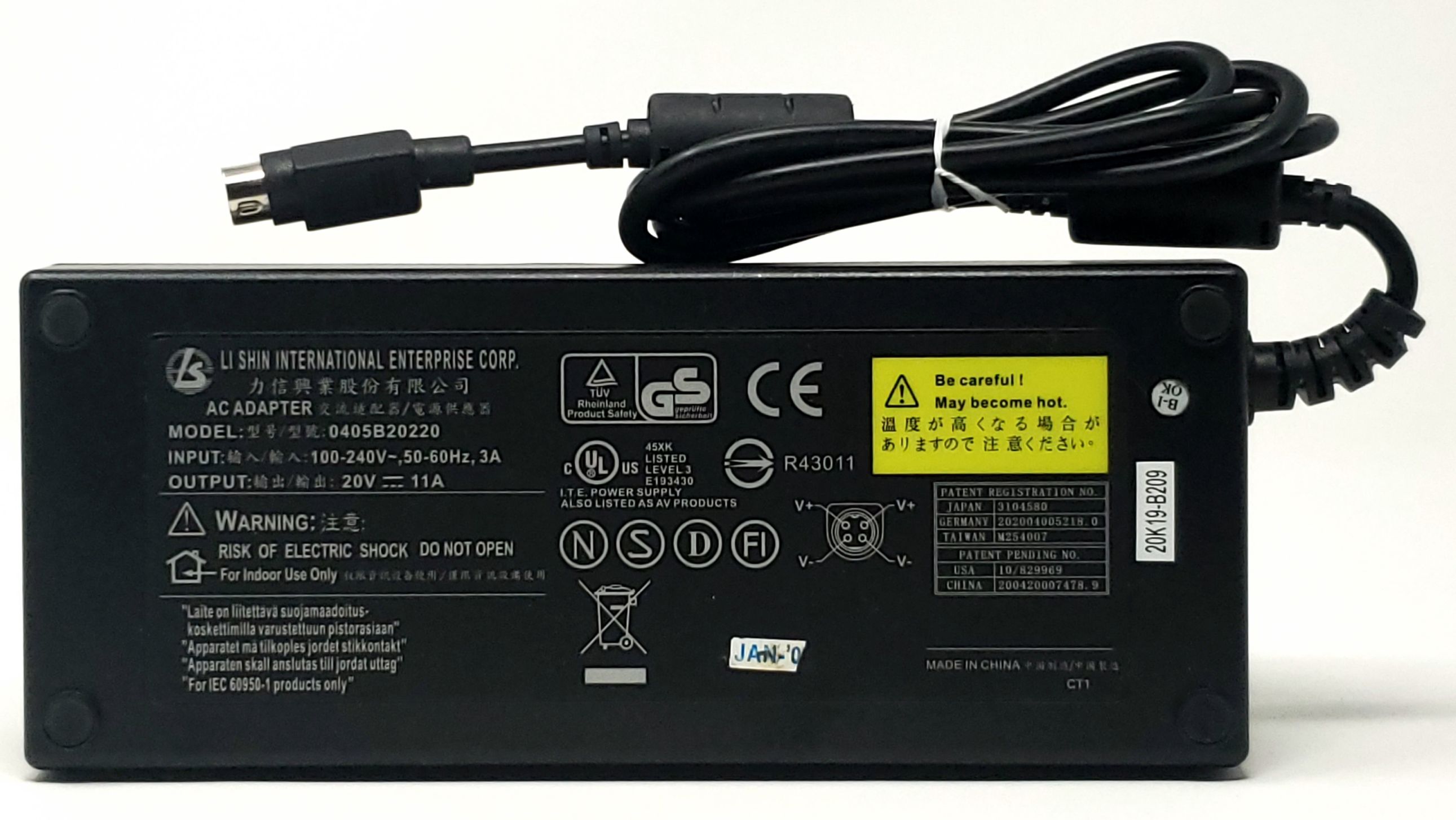 SADP-220CB - 220W AC Adapter Charger for Alienware M7700 D9T D90T D900T D900K Aurora mALX M59K M590K M590KE SADP-220CB - 220W AC Adapter Charger for Alienware M7700 D9T D90T D900T D900K Aurora mALX M59K M590K M590KE