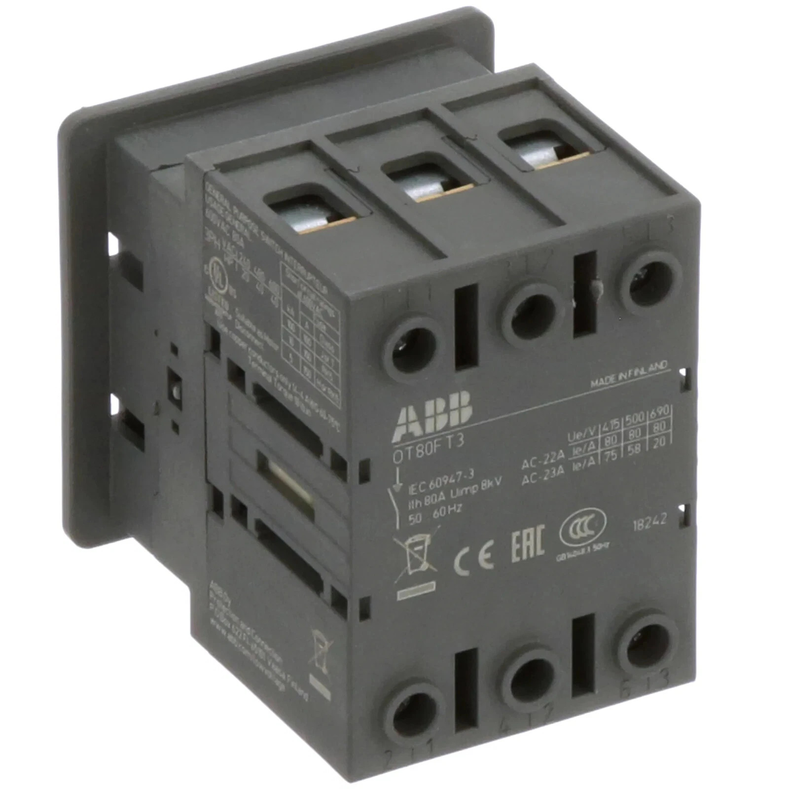 OT80FT3 – 80A Disconnect Switch (1SCA105431R1001)