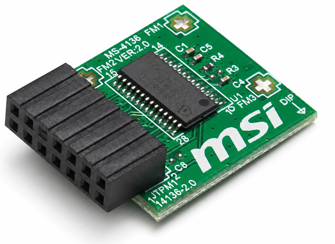 MS-4136 – TPM 2.0 Security Module – 14-1 Pin LPC Header (Discrete TPM)