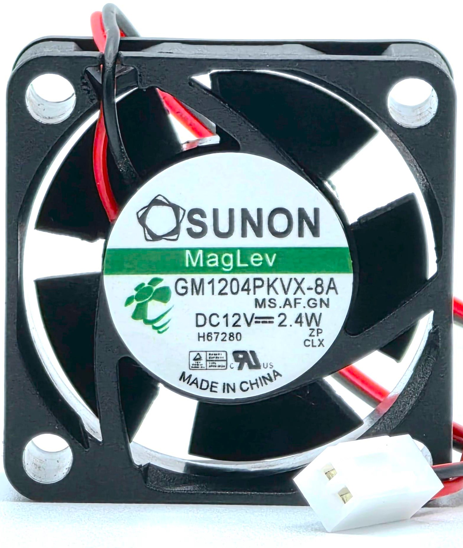 GM1204PKVX-8A - 40x40x20mm 4020 DC12V 2.4W 2-Pin Connector DC Brushless Cooling Fan