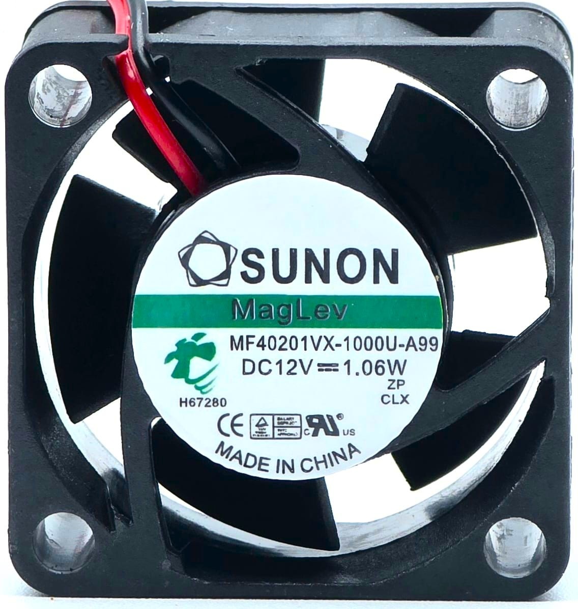 MF40201VX-1000U-A99 - 40x40x20mm 4020 DC12V 1.06W 2-Lead Wires DC Brushless Cooling Fan